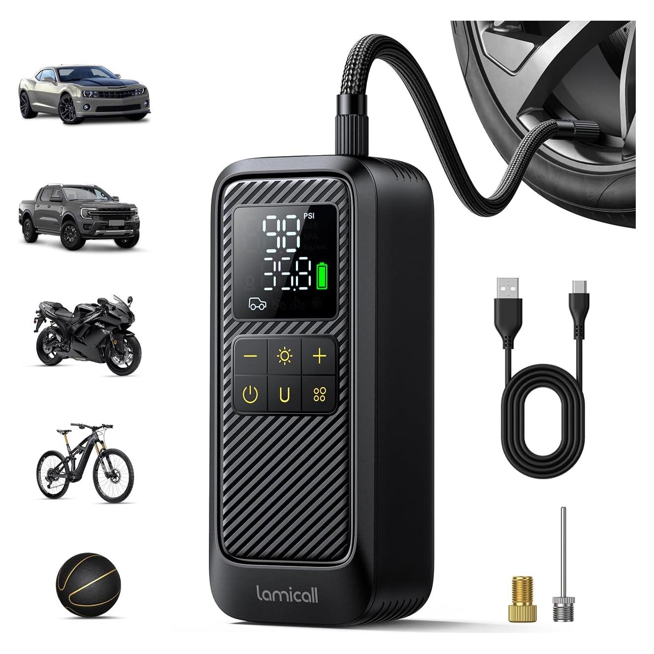 Compresor de Aire Portátil Lamicall VHEP03 150 PSI Batería