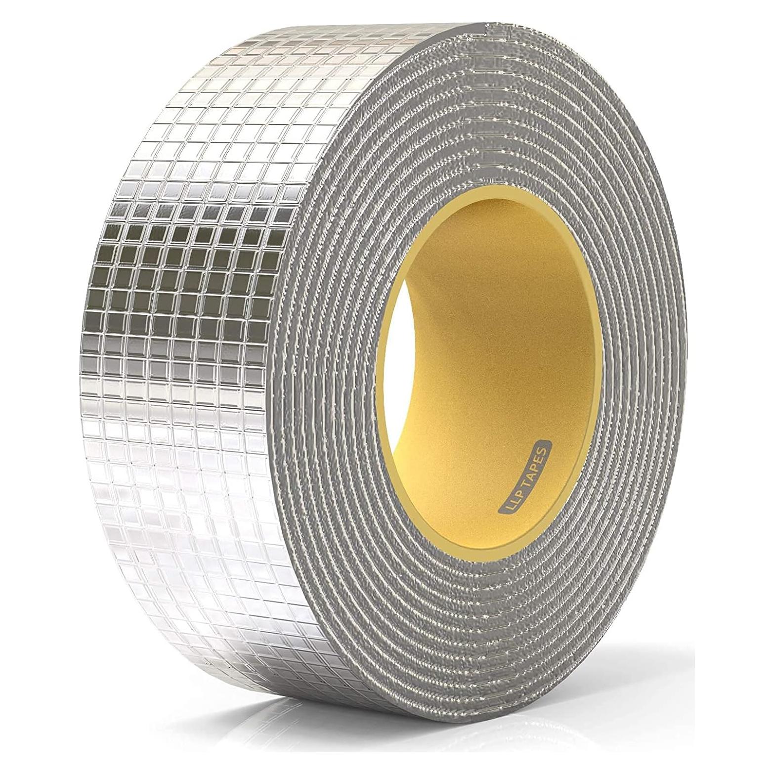 Cinta Butílica de Aluminio LLPT 5cm x 5m Impermeable para Techos