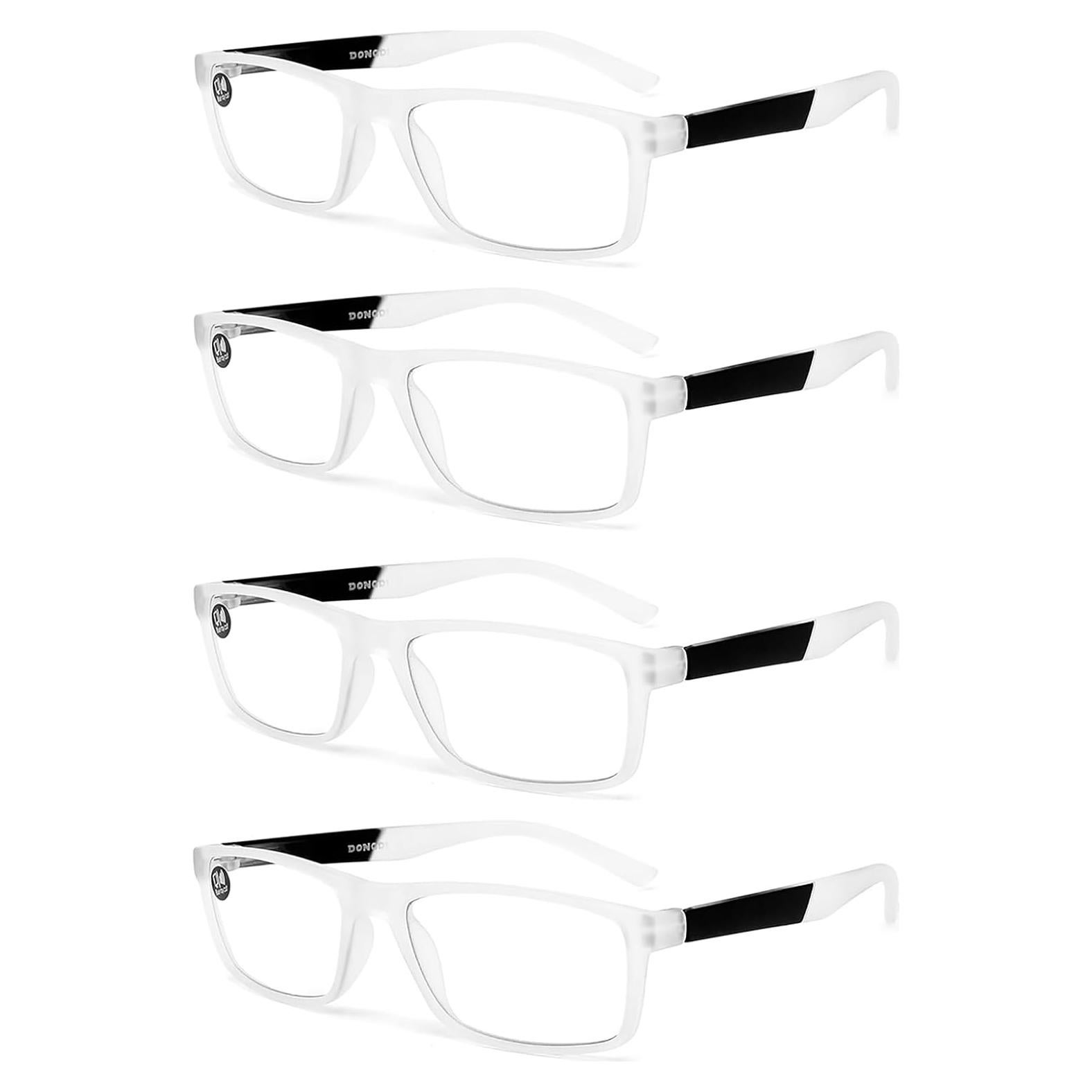Gafas de lectura DONGDI 4 Pack Anti Luz Azul 1.75