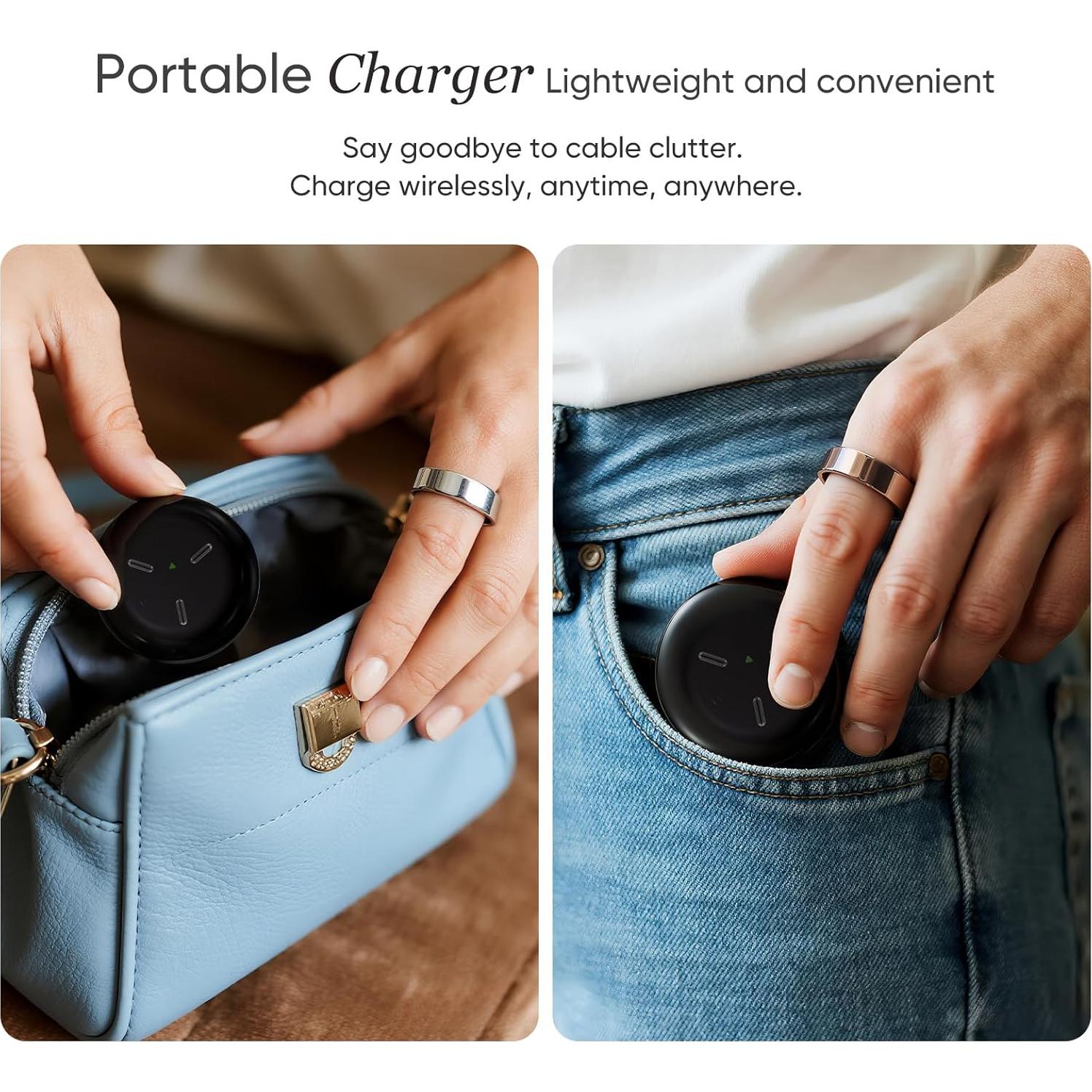 Anillo Inteligente Orvyna Titanio Oro 7 - Salud y Fitness