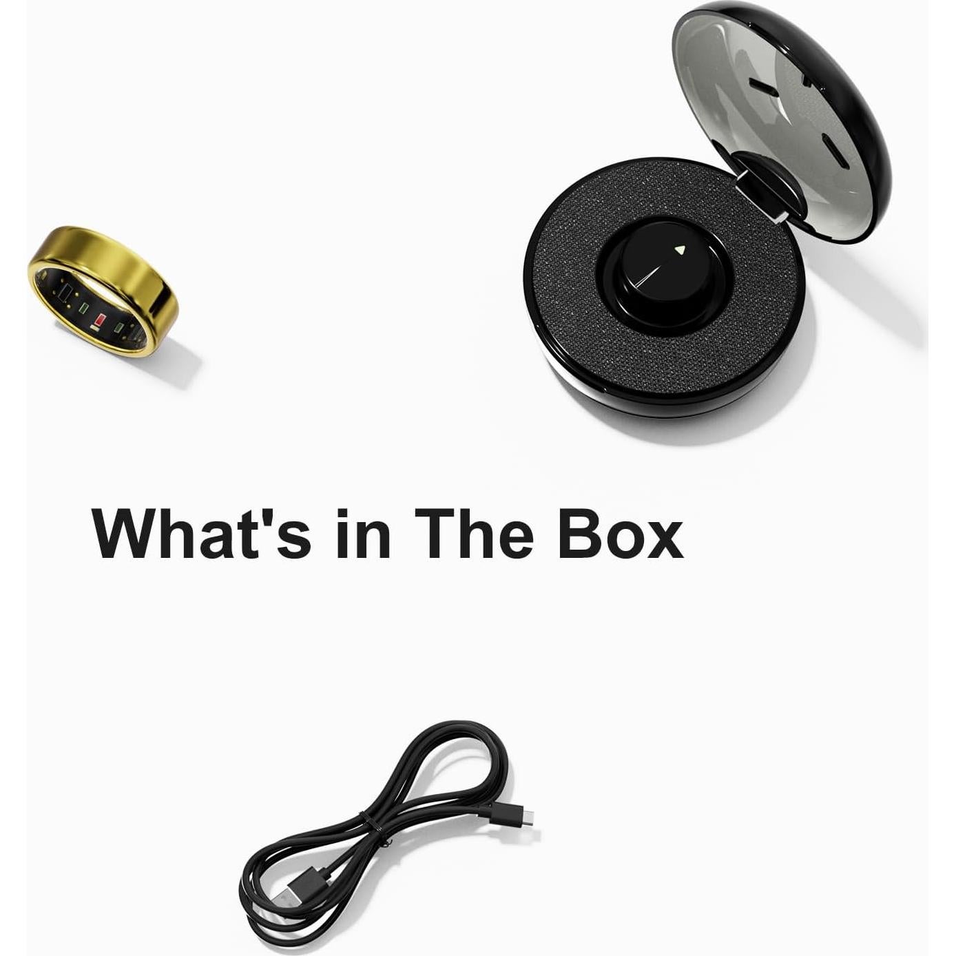 Anillo Inteligente Orvyna Titanio Oro 7 - Salud y Fitness