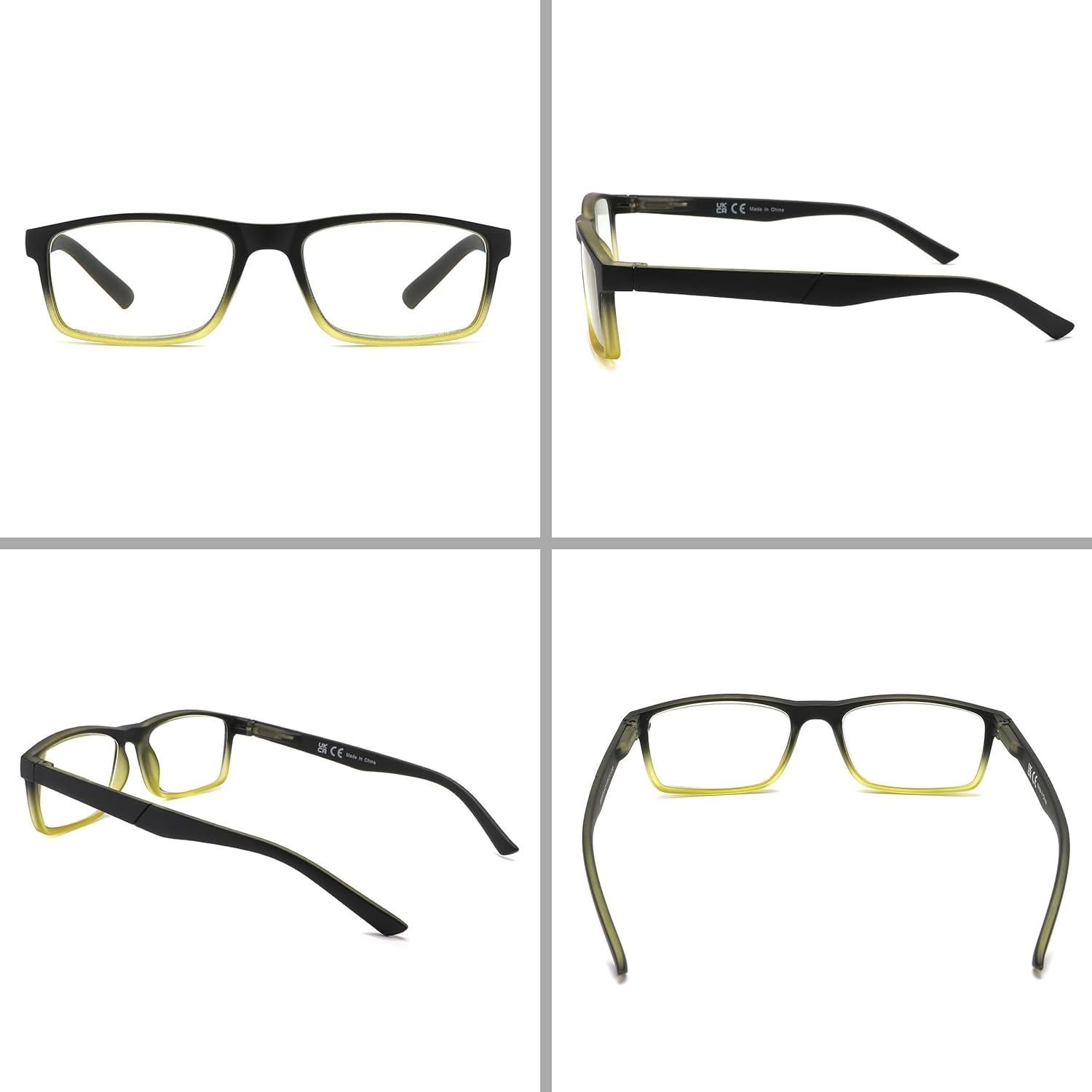 Gafas de lectura DONGDI anti luz azul UV400 4 paquetes