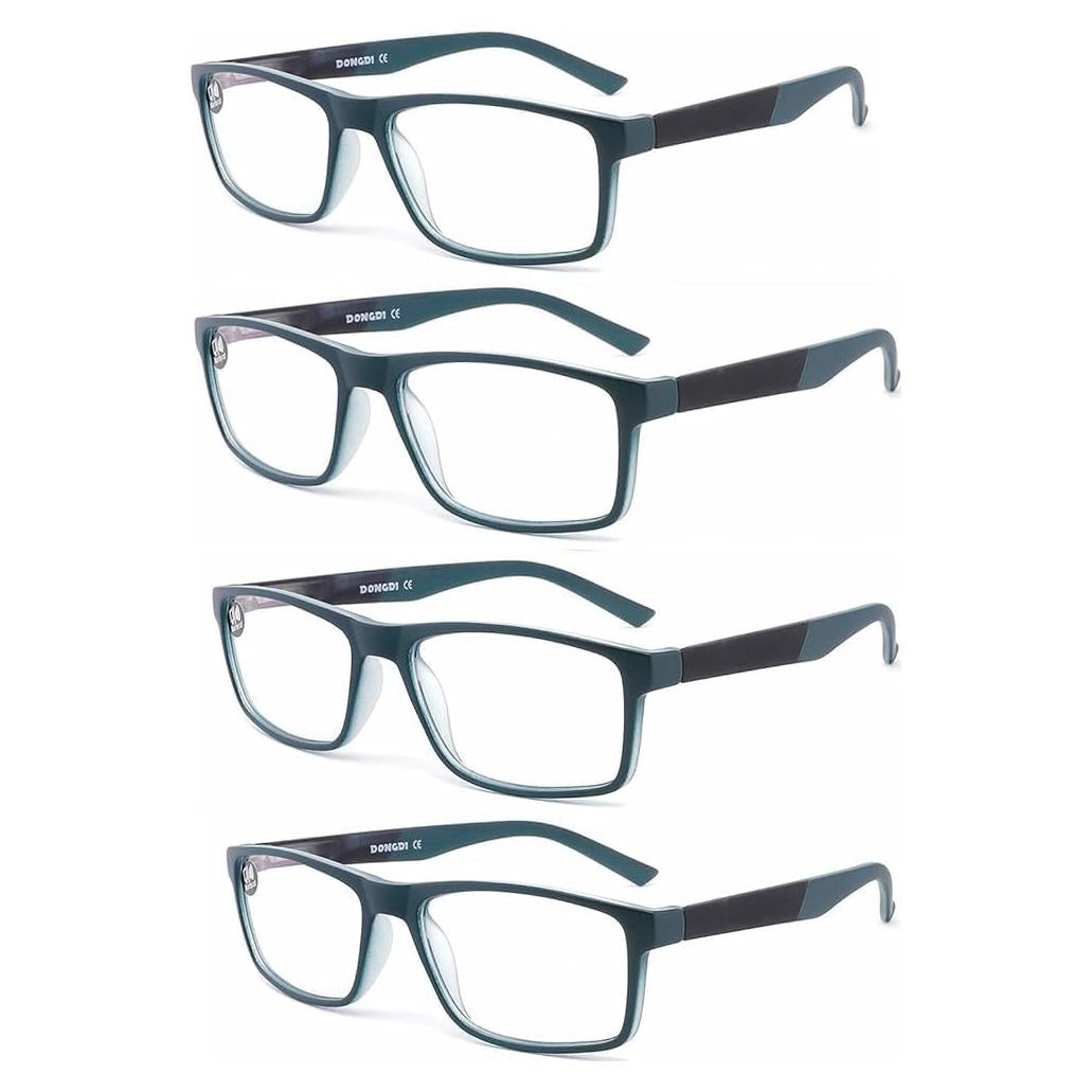 Gafas de lectura DONGDI 4 Pack Anti Luz Azul UV400 2.25