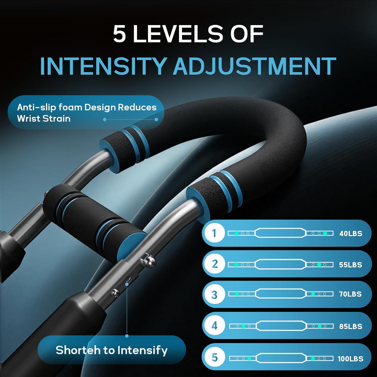 Entrenador de Brazo EINOJEOY b006 Resistencia Ajustable 18-45 kg