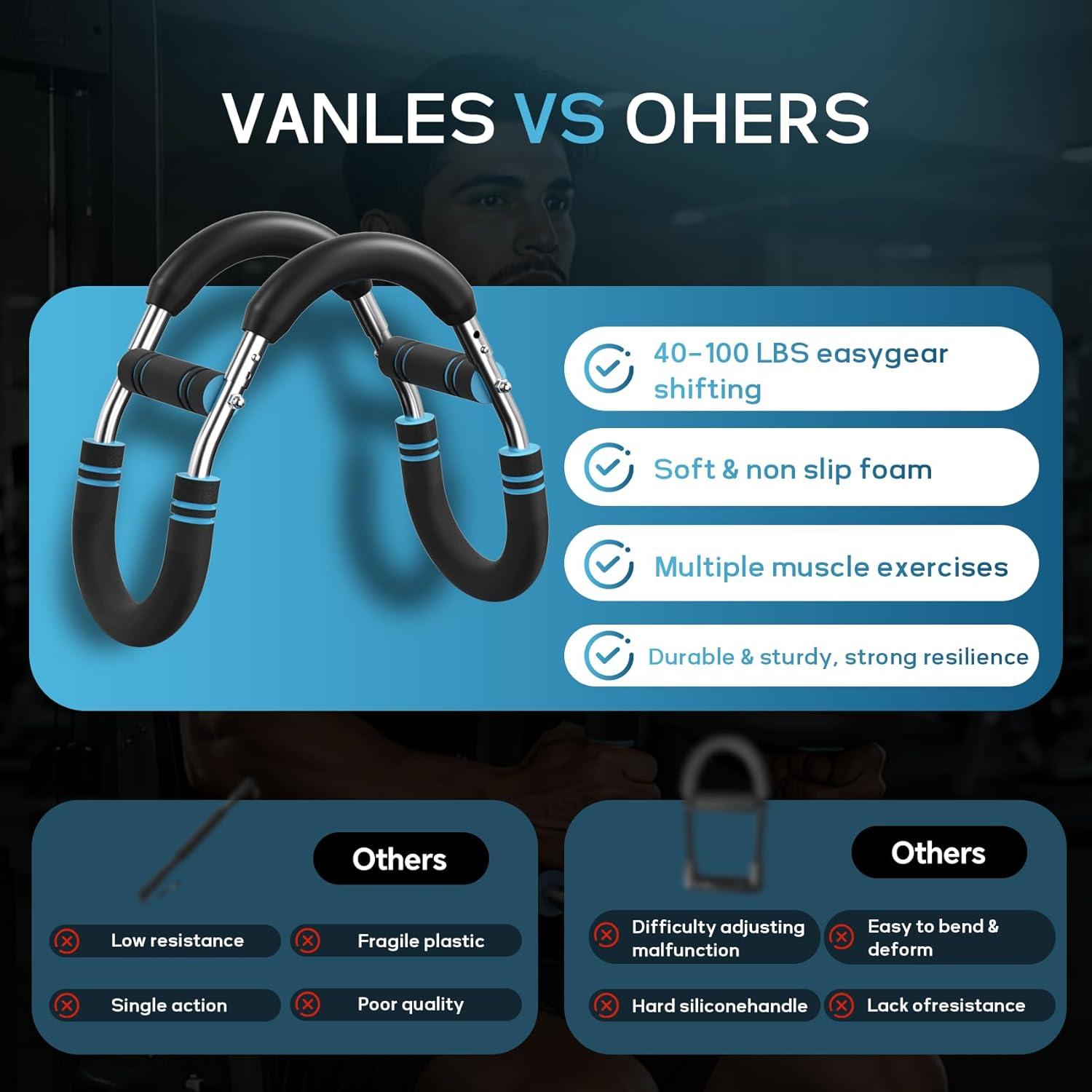 Entrenador de Brazo EINOJEOY b006 Resistencia Ajustable 18-45 kg