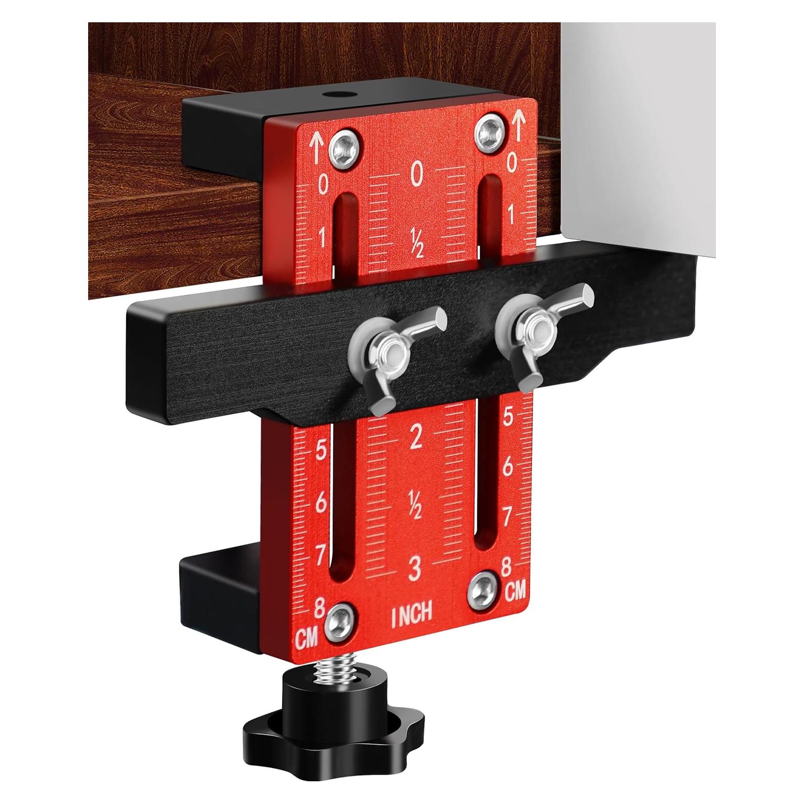 Plantilla de Instalación de Bisagras Faitio - Aluminio, Ajustable 10-60mm