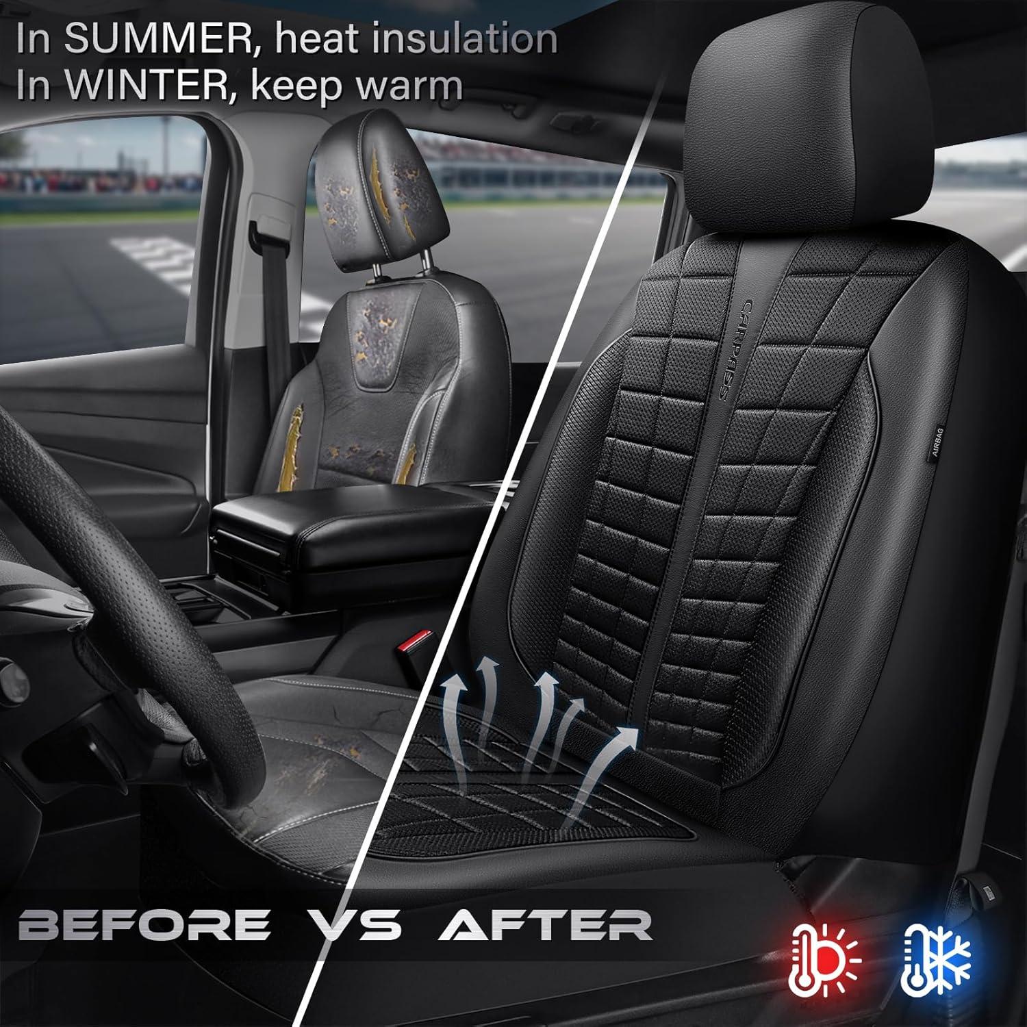 Fundas de Asiento Delanteras CAR PASS 3D Air Mesh Todo Negro