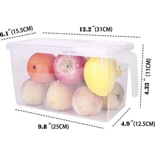 Contenedores de Almacenamiento Sooyee 4L x 4 Paquete Transparente