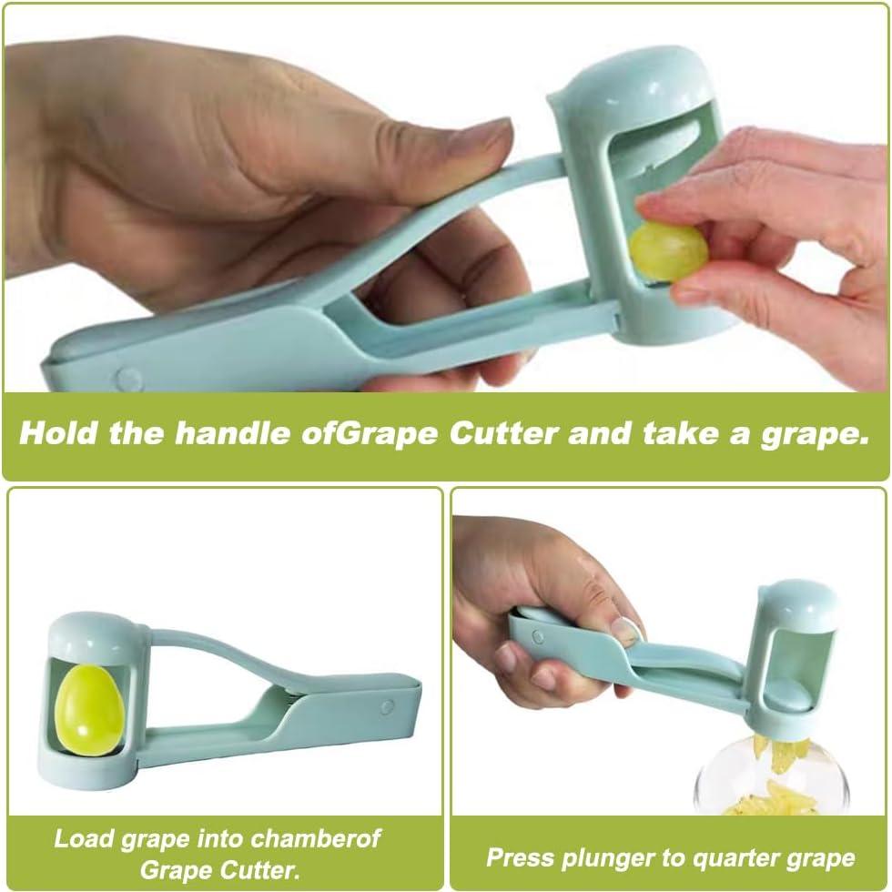 Cortador de Uvas LYLHZRMDGC Azul, Acero Inoxidable, 16.5 cm