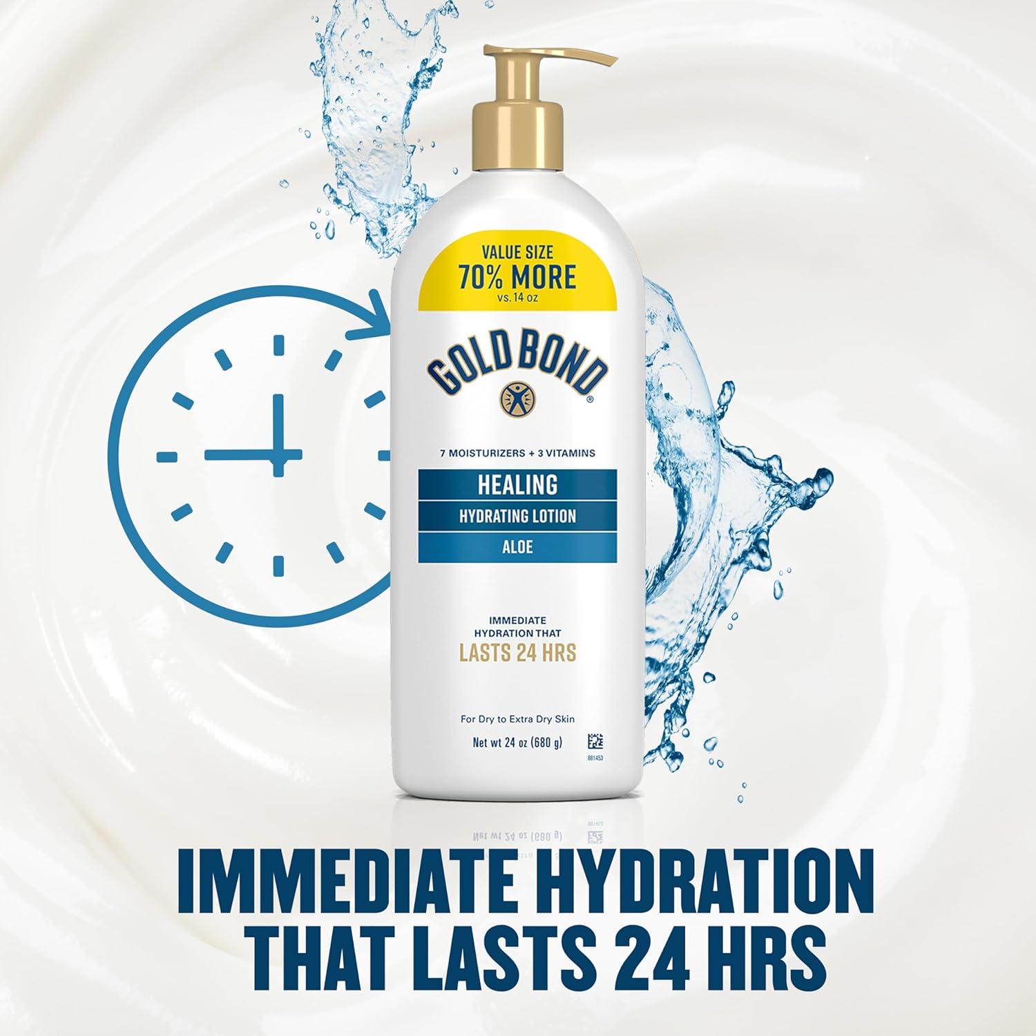 Loción Hidratante Gold Bond con Aloe 24 oz Hidrata y Sana