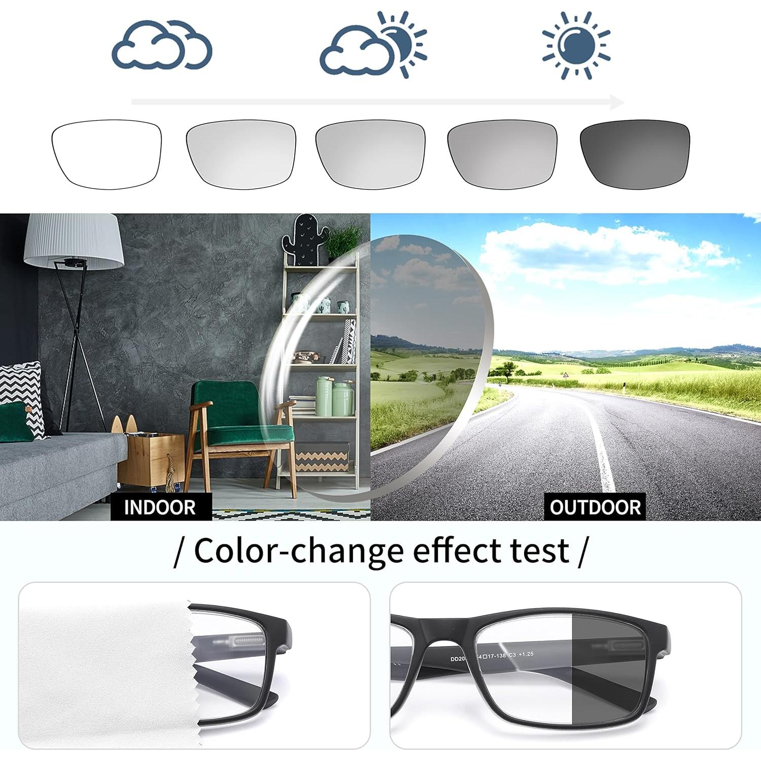 Gafas de lectura DONGDI 4 pack anti luz azul 1.75