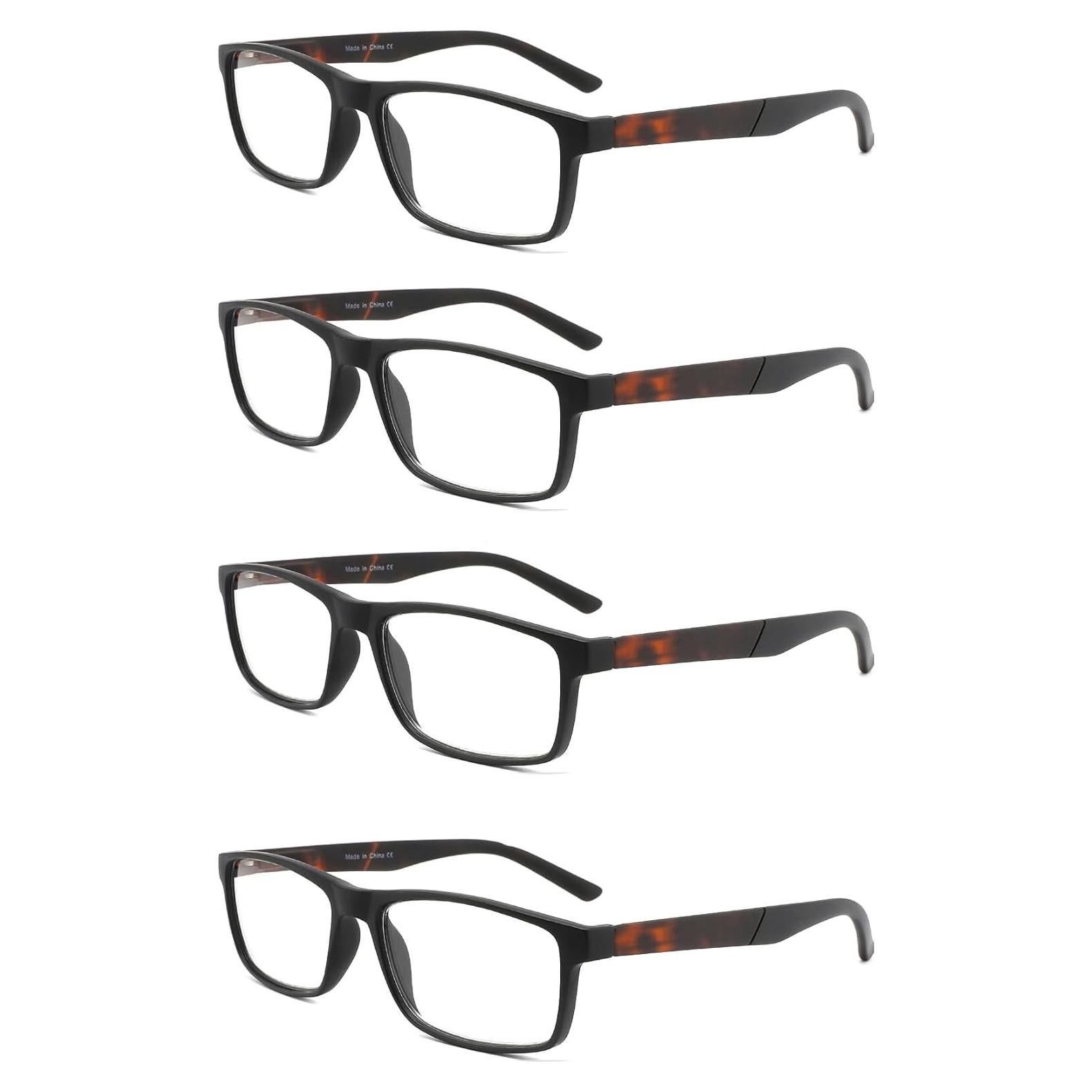 Gafas de lectura DONGDI 4 Pack Anti Luz Azul 1.50