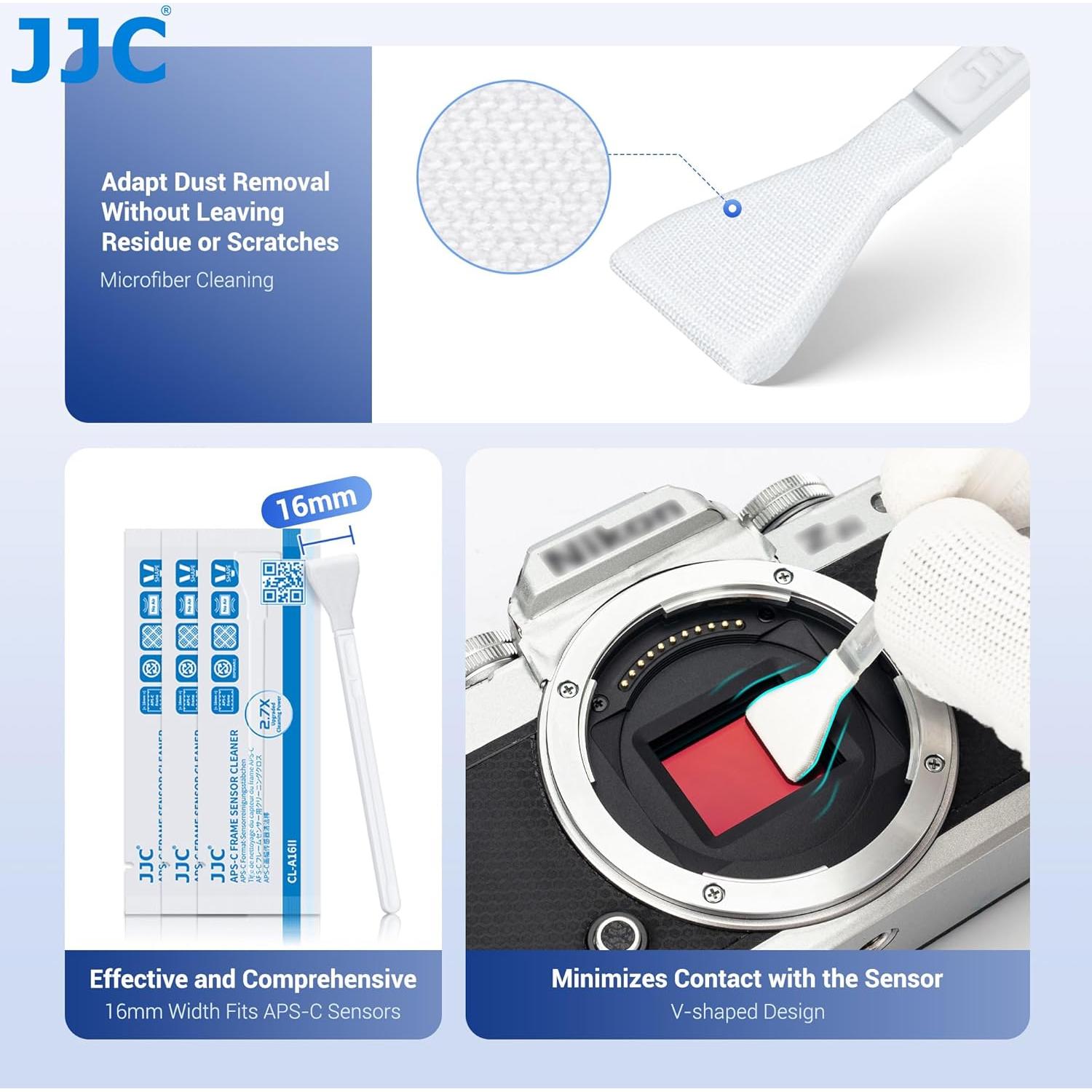 Kit de Limpieza de Sensor APS-C 12pcs CL-A16K2 Microfibra