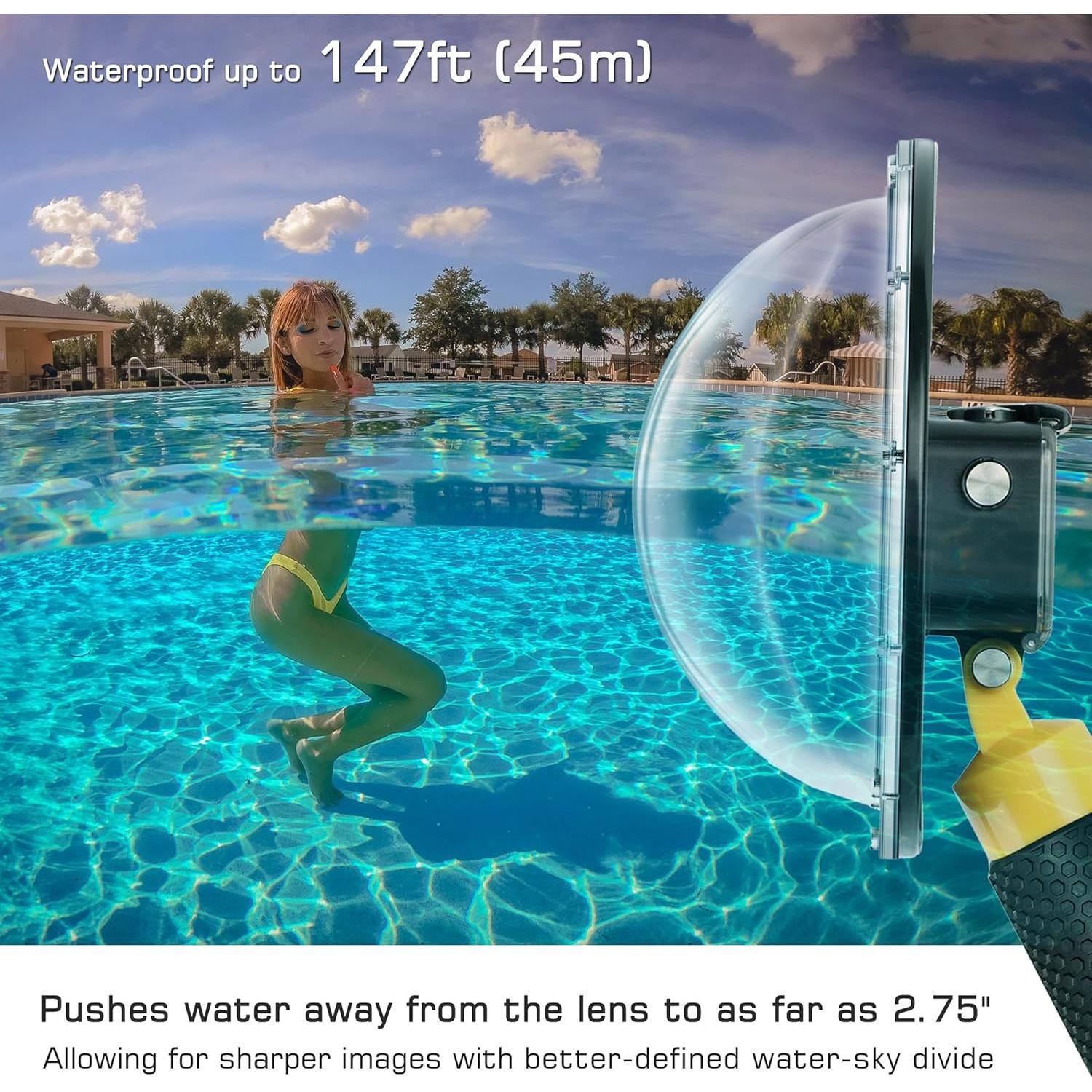 Puerto de Cúpula GEPULY para DJI OSMO Action 3 4 5 Pro