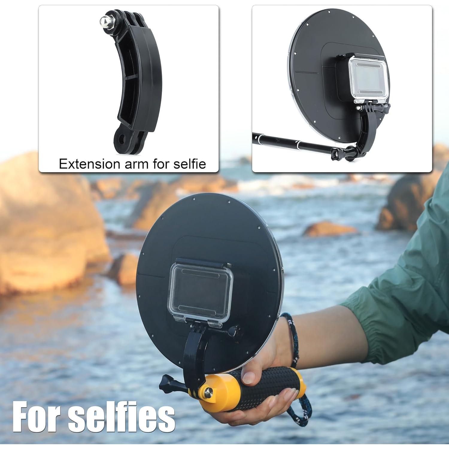 Puerto de Cúpula GEPULY para DJI OSMO Action 3 4 5 Pro