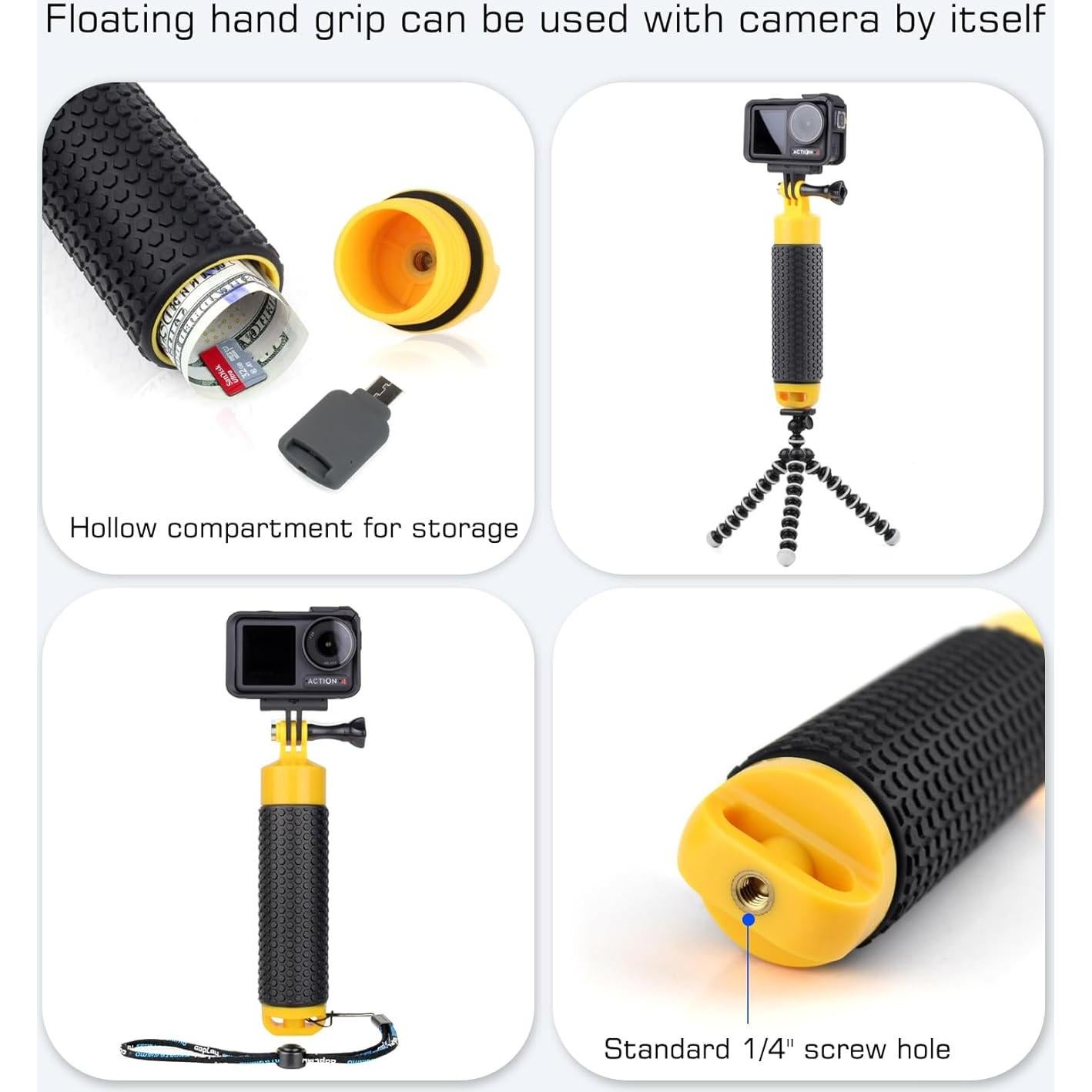 Puerto de Cúpula GEPULY para DJI OSMO Action 3 4 5 Pro