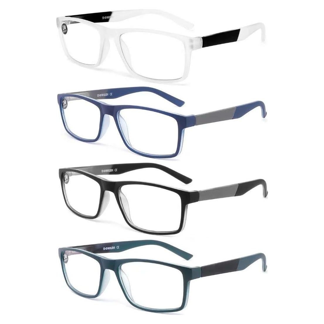 Gafas de lectura DONGDI 4 Pack Anti Luz Azul 2.25