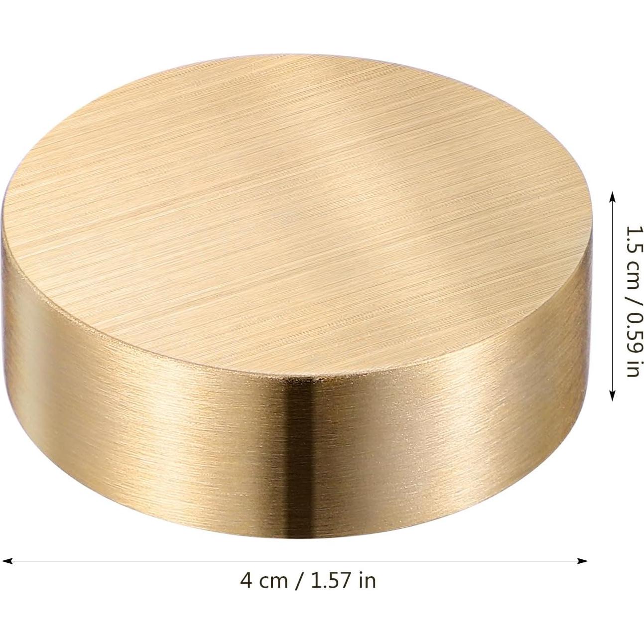 Peso de Papel Dorado NUOBESTY 5 Pcs 4x4 cm para Escritorio