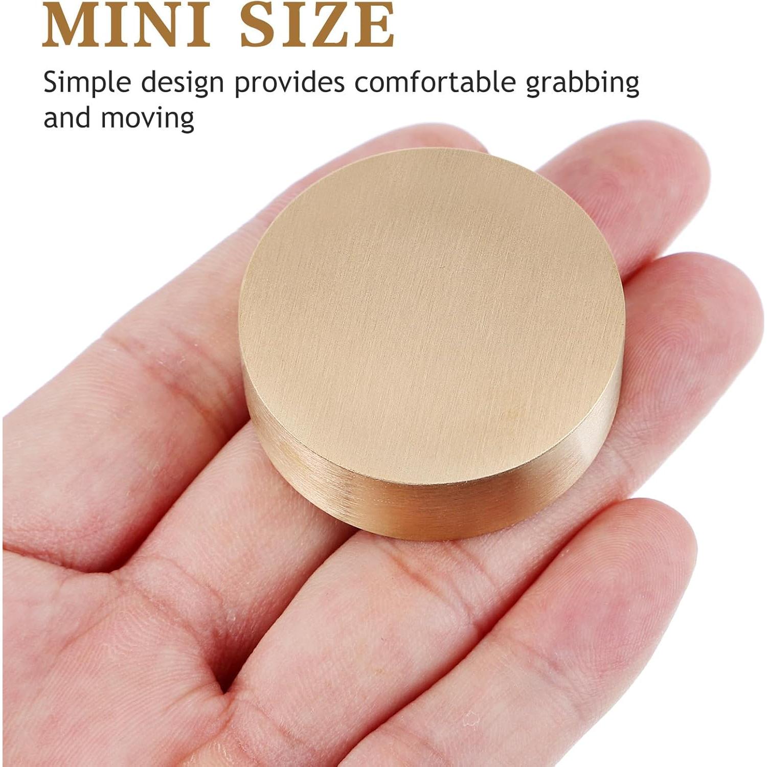 Peso de Papel Dorado NUOBESTY 5 Pcs 4x4 cm para Escritorio