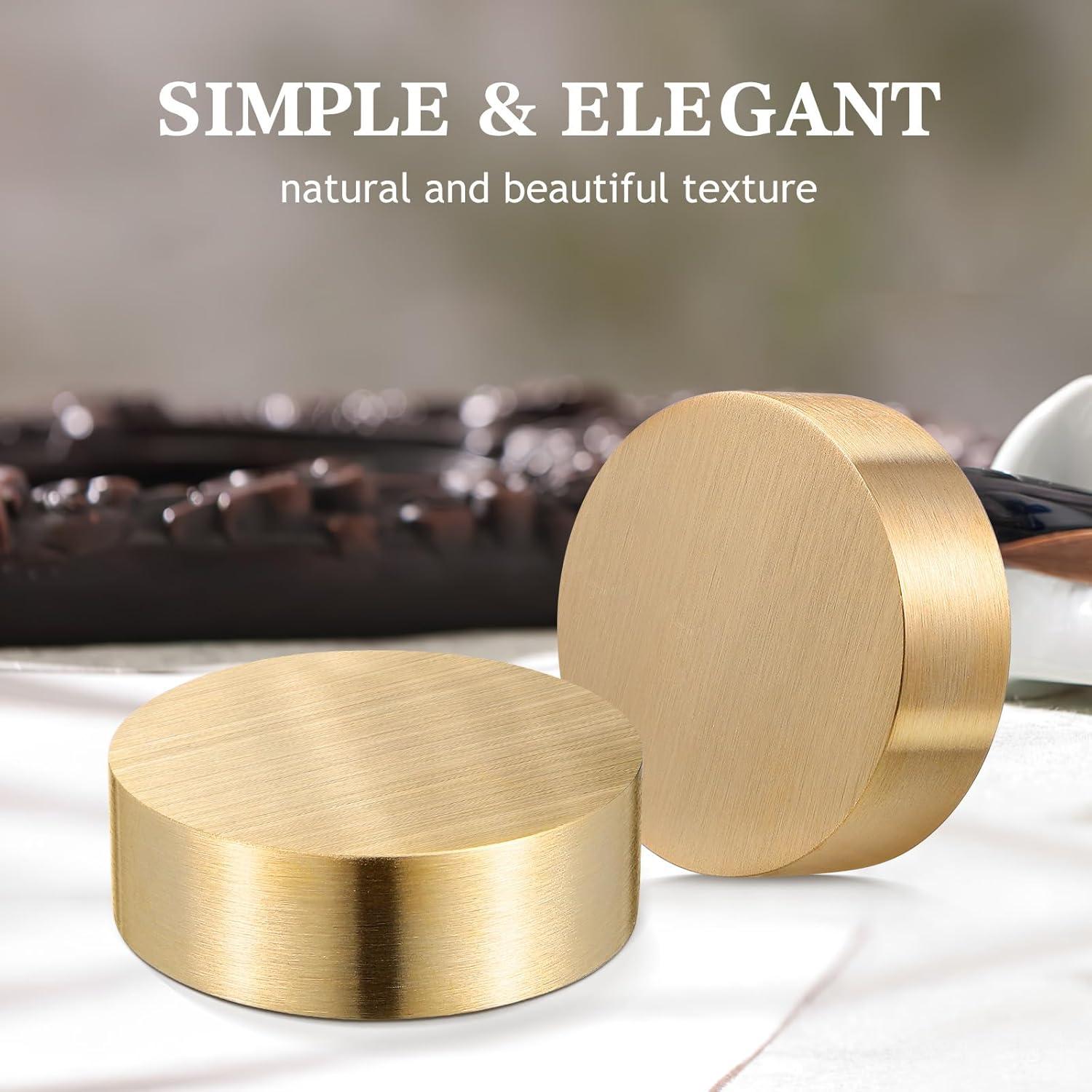 Peso de Papel Dorado NUOBESTY 5 Pcs 4x4 cm para Escritorio