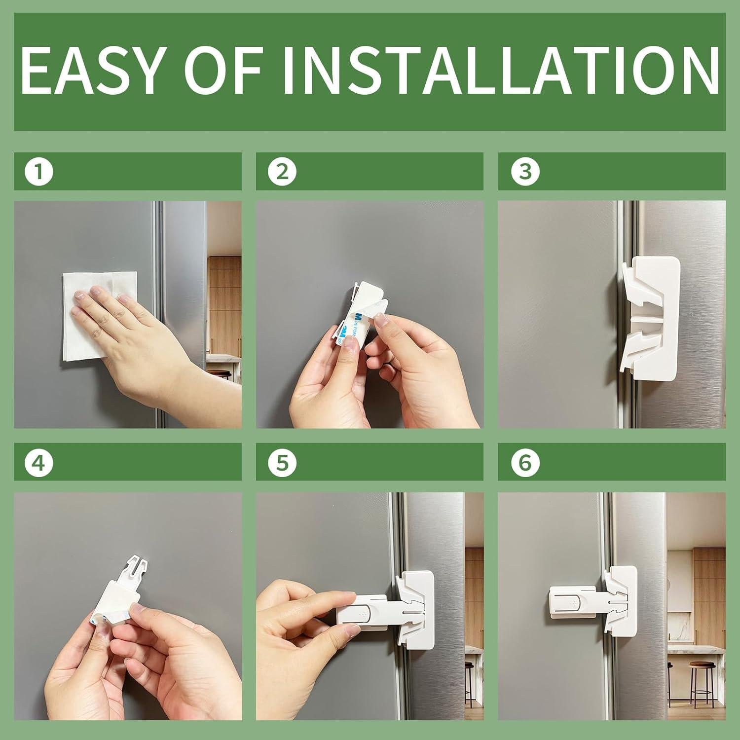 Cerradura de Seguridad para Refrigerador HBAFDL2GB - Negro