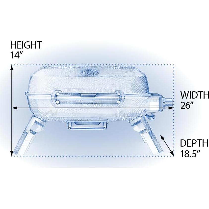 Parrilla de Gas Portátil Napoleón TravelQ 240 Azul 9000 BTU