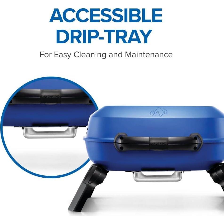 Parrilla de Gas Portátil Napoleón TravelQ 240 Azul 9000 BTU