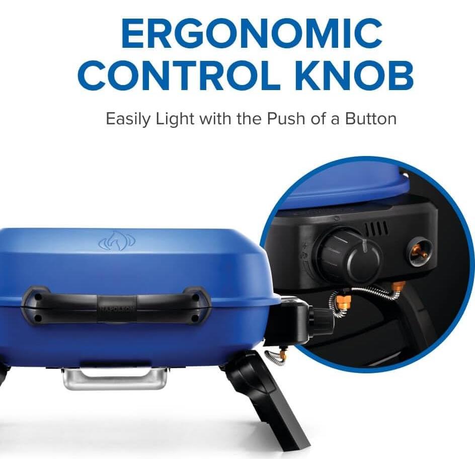 Parrilla de Gas Portátil Napoleón TravelQ 240 Azul 9000 BTU