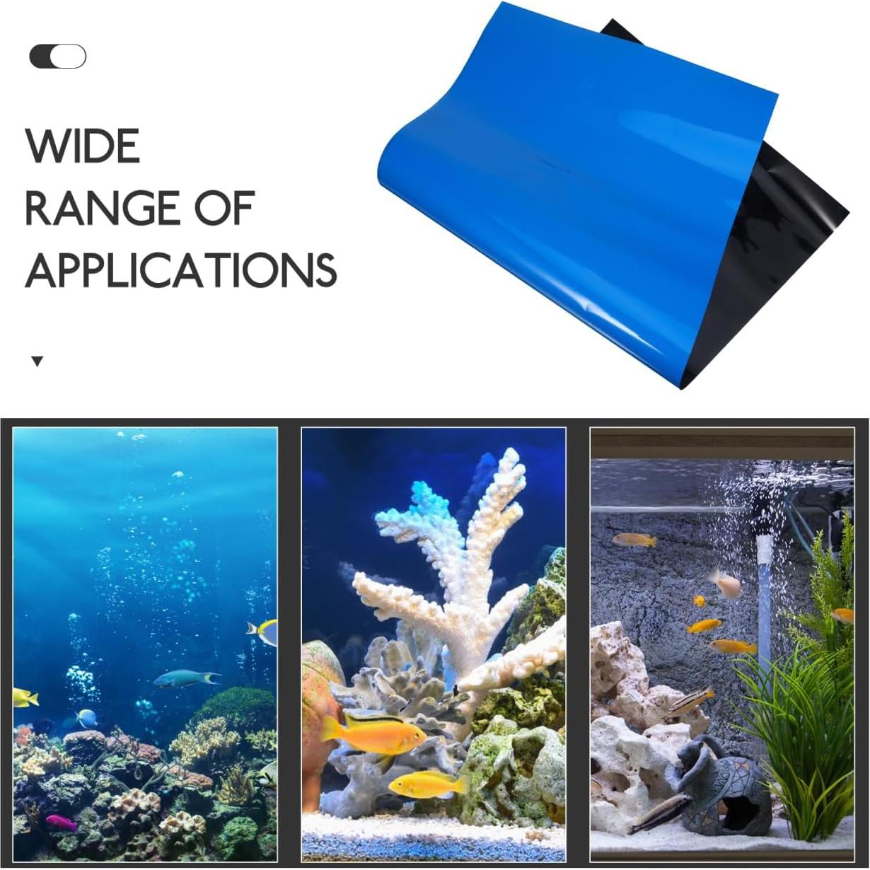 Pegatina de Fondo para Acuario Doble Cara Hemobllo 30x52cm