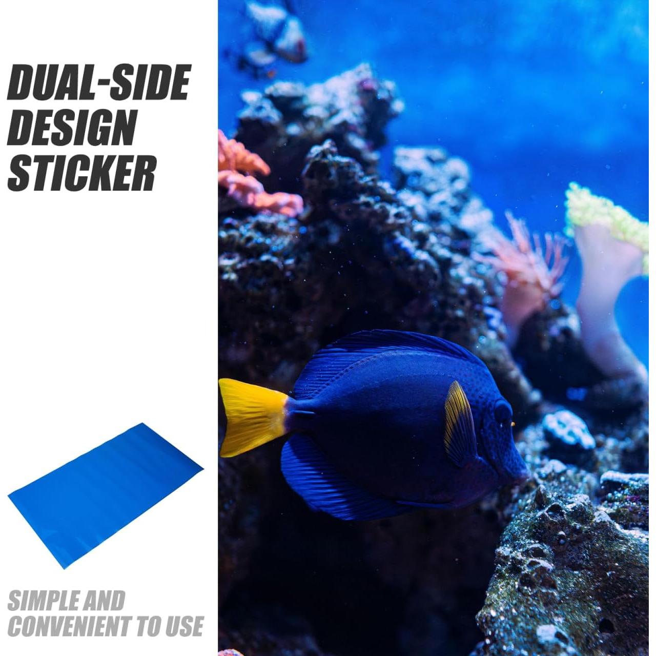 Pegatina de Fondo para Acuario Doble Cara Hemobllo 30x52cm