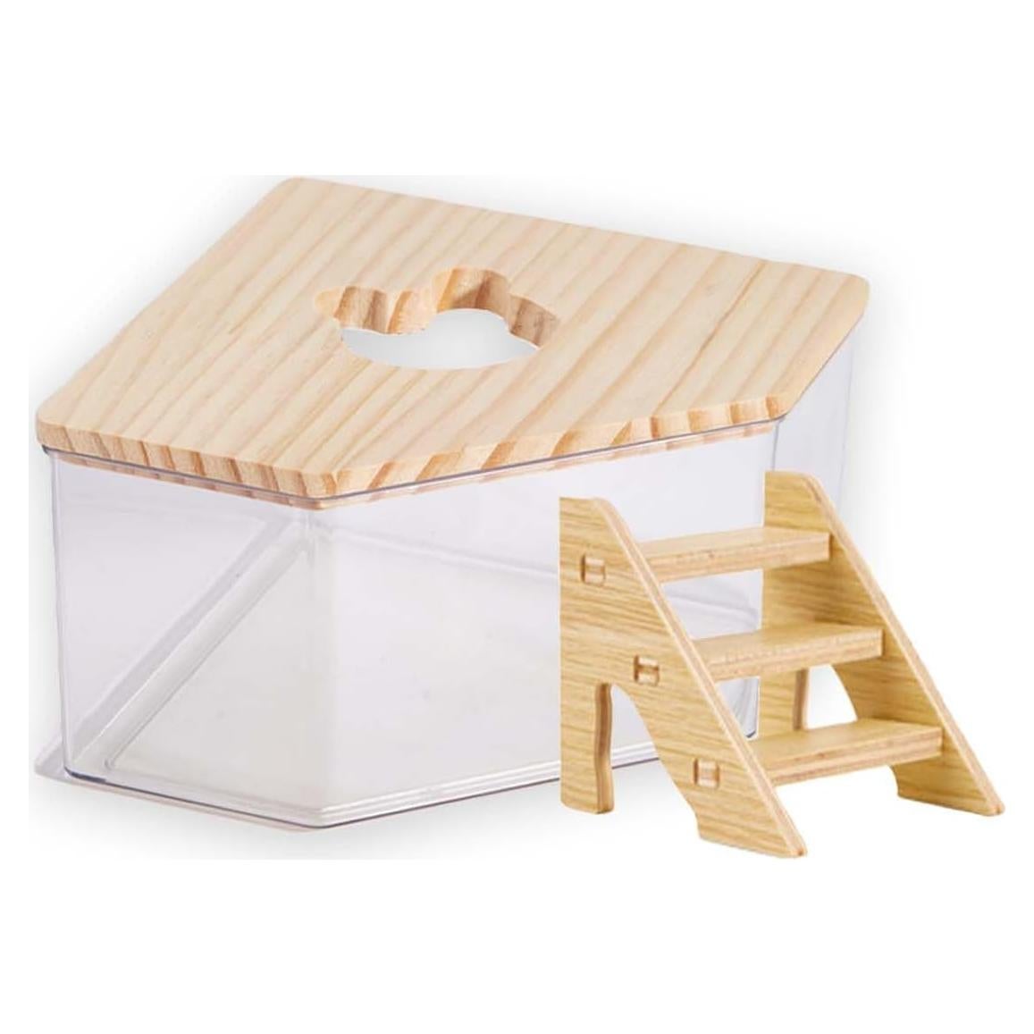 Caja de Baño de Arena FiboPawer Pentágono para Hámsters