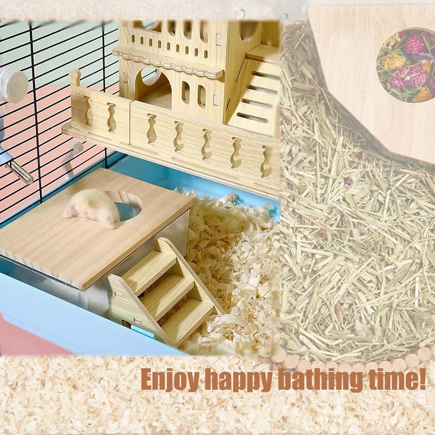 Caja de Baño de Arena FiboPawer Pentágono para Hámsters