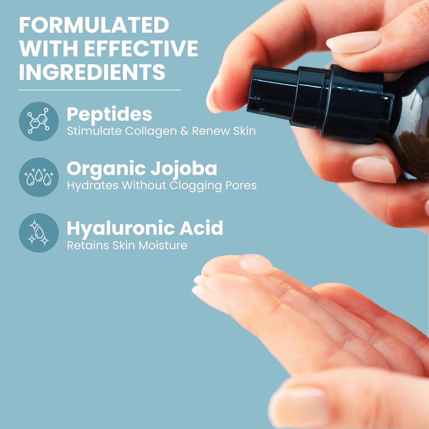 Suero de Péptidos de Colágeno Eva Naturals - Hidratante 60 ml