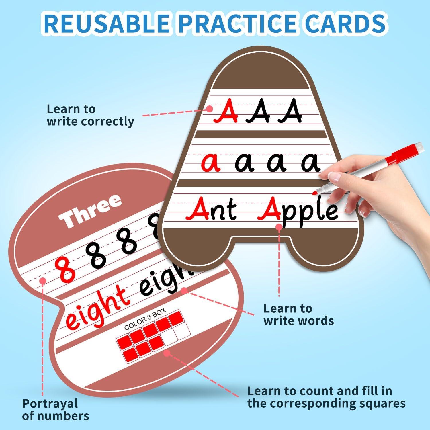 Centro de Aprendizaje Boczif con Tarjetas de Alfabeto y Números