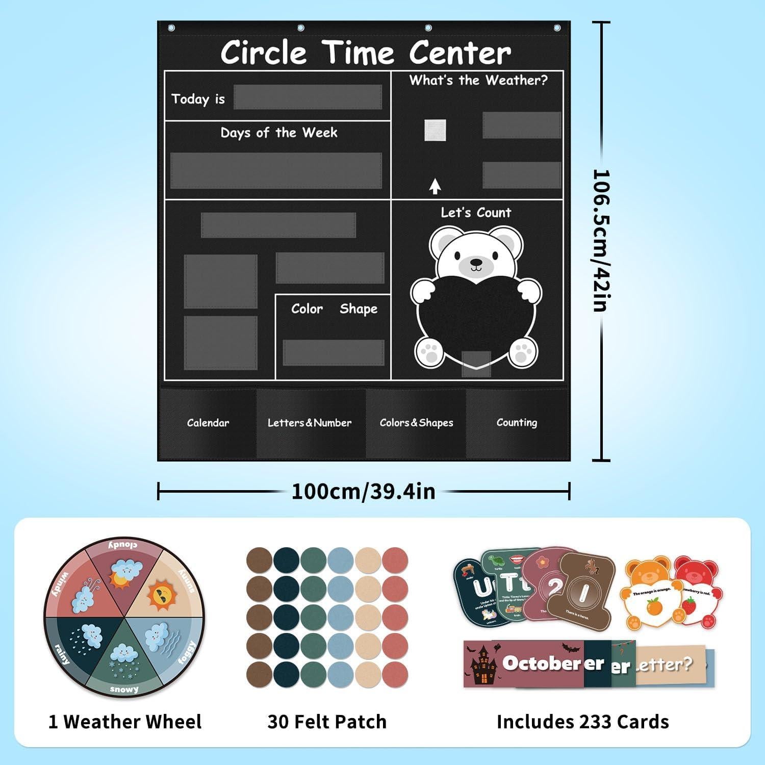 Centro de Aprendizaje Boczif con Tarjetas de Alfabeto y Números