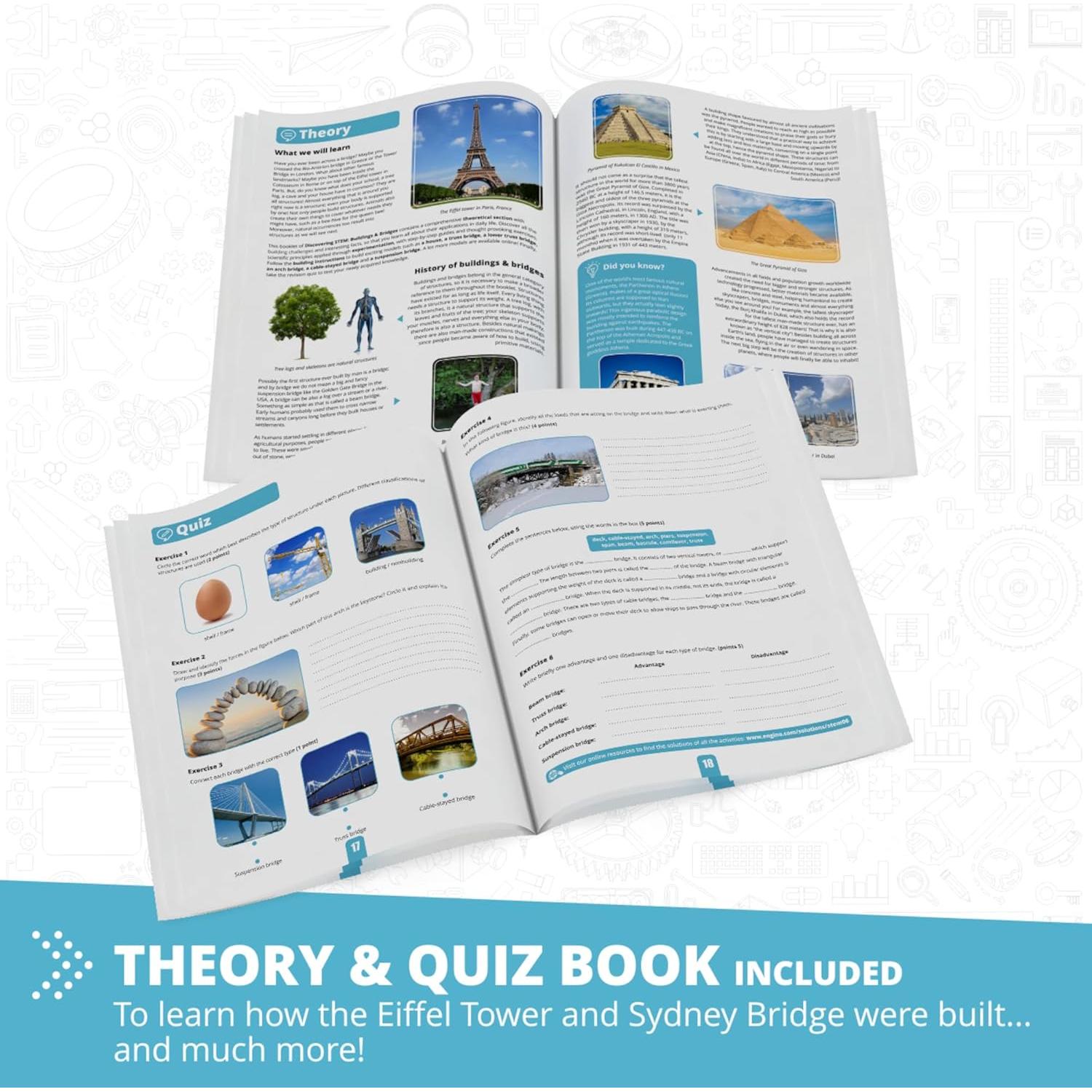 Set de Arquitectura Engino - Torre Eiffel y Puente de Sídney