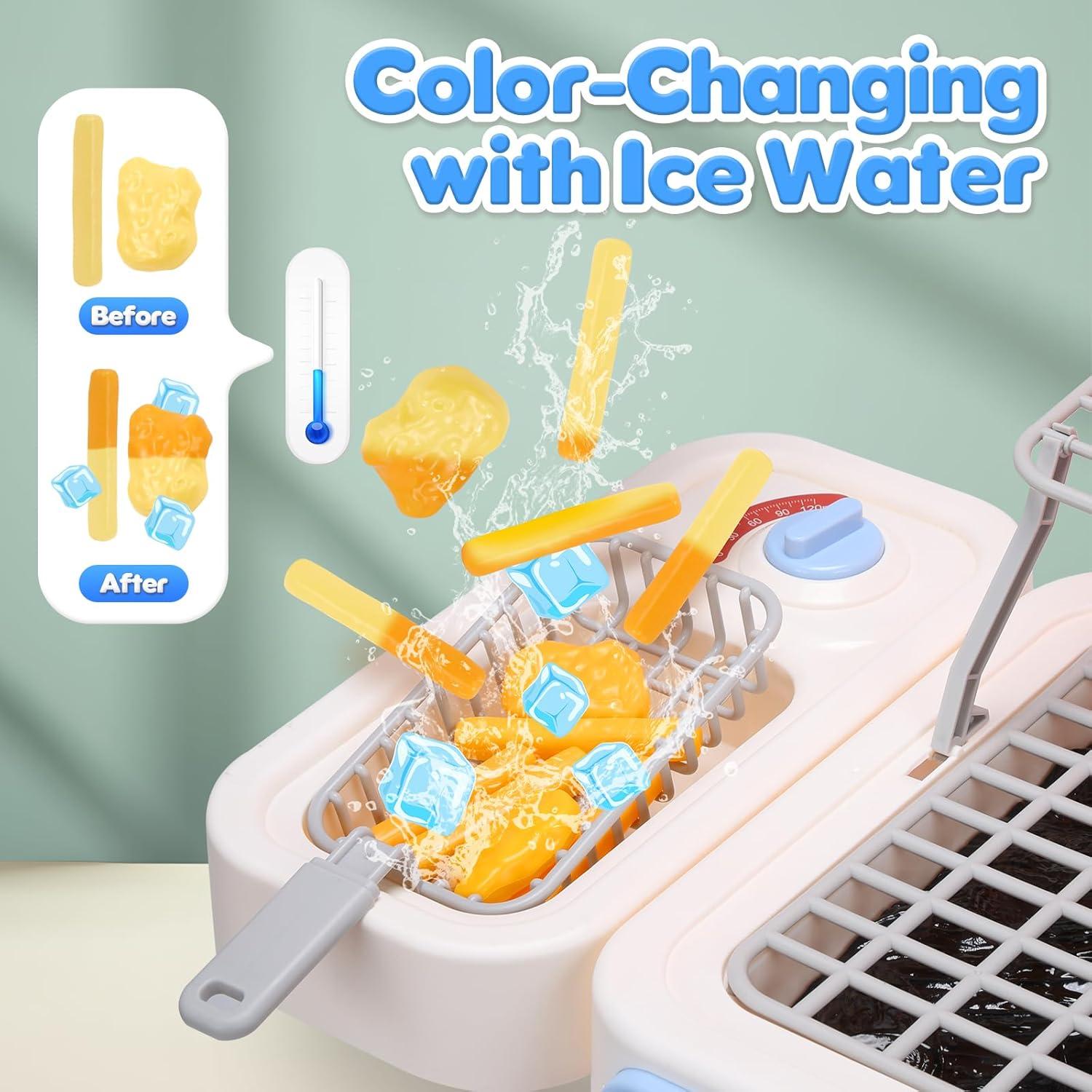 Juguete de Parrilla BBQ CUTE STONE Rosa con Comida Mágica