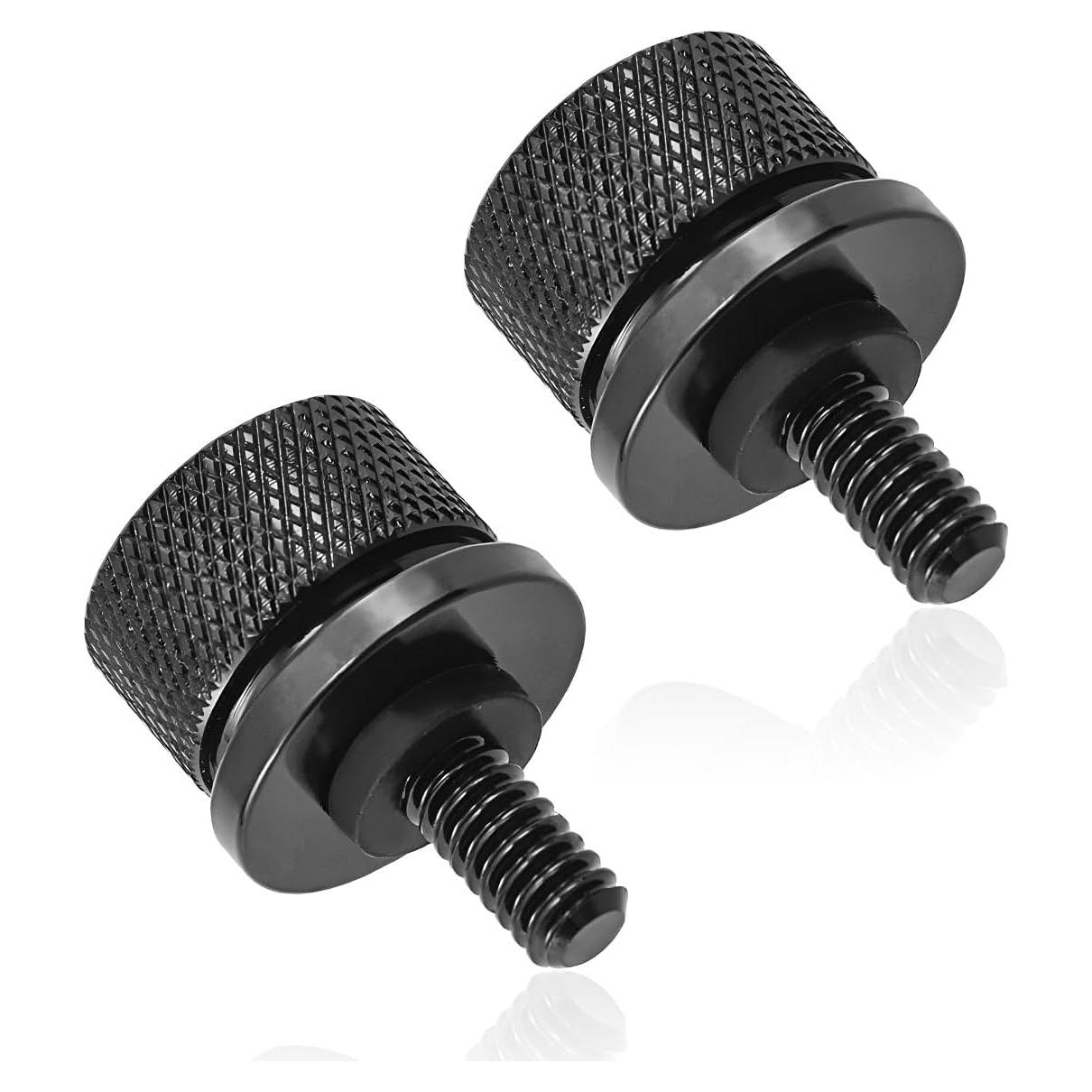 Tornillos de Asiento de Motocicleta Gasedin 2 PCS Aluminio Negro