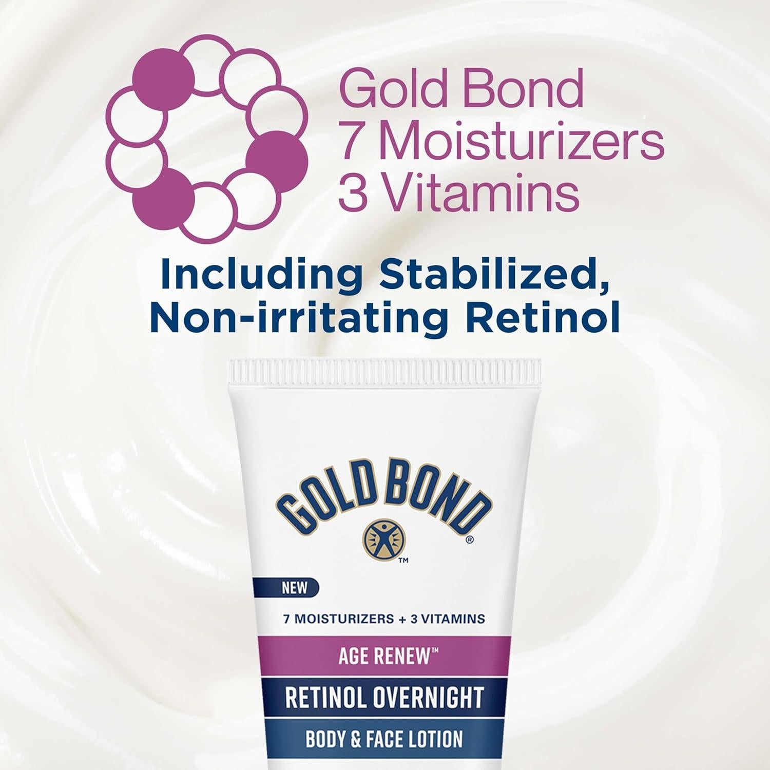 Loción Gold Bond Age Renew Retinol 198 ml Hidratante