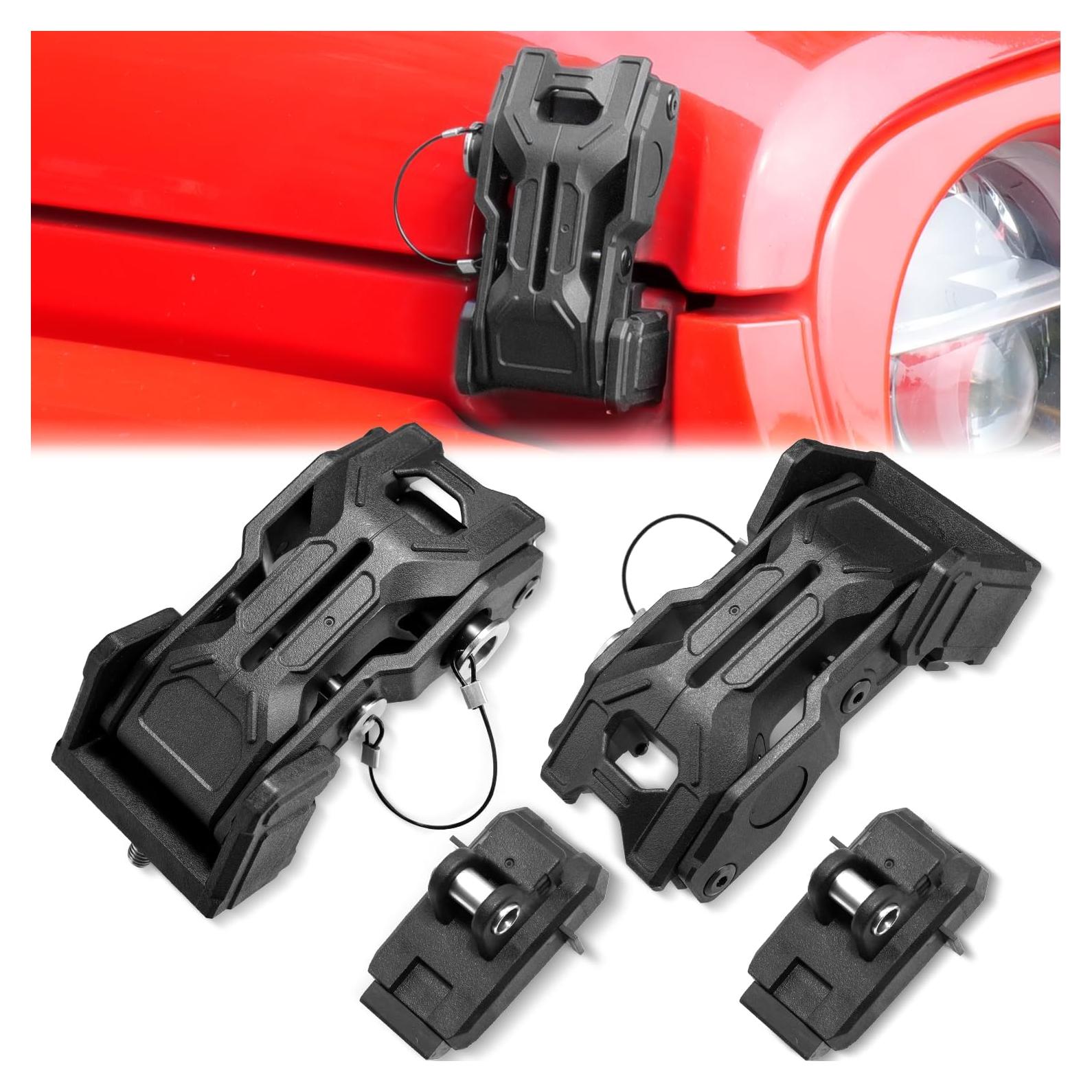 Ganchos de Capó Antirrobo ZKJAYOE para Jeep JL JLU JT 2018-2025