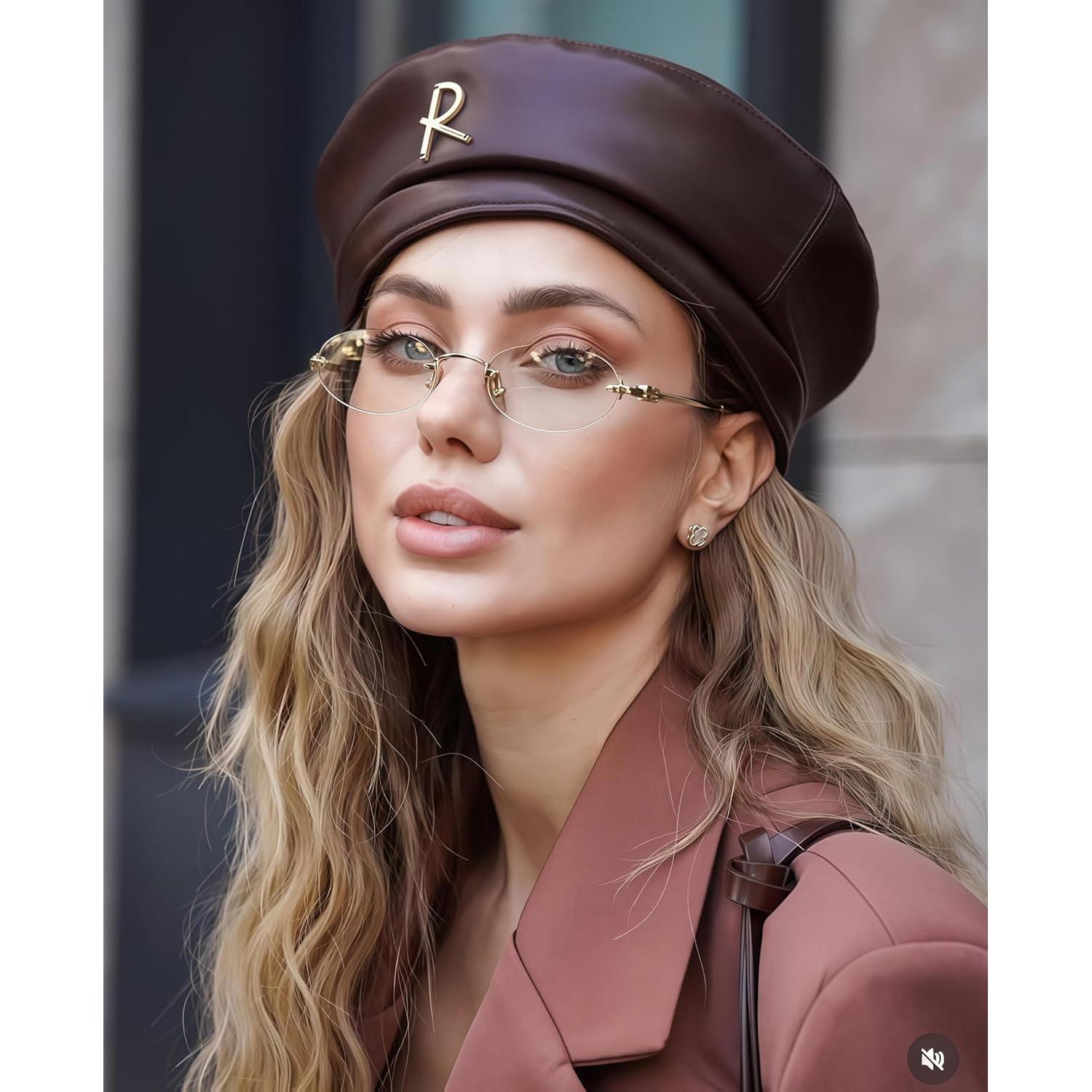 Gafas de sol ovaladas TYA para mujeres - Luz azul clara 54mm