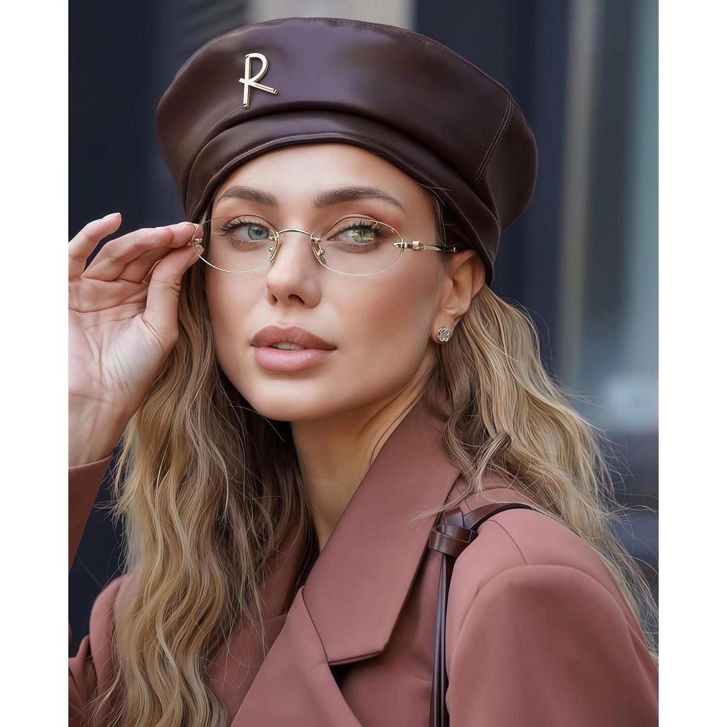 Gafas de sol ovaladas TYA para mujeres - Luz azul clara 54mm