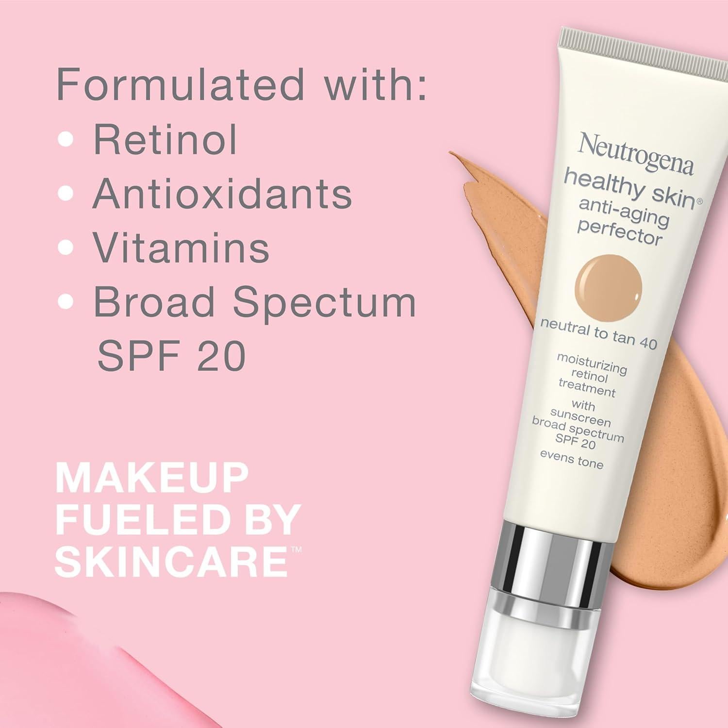 Hidratante Facial Tinte Neutrogena SPF 20 Antienvejecimiento