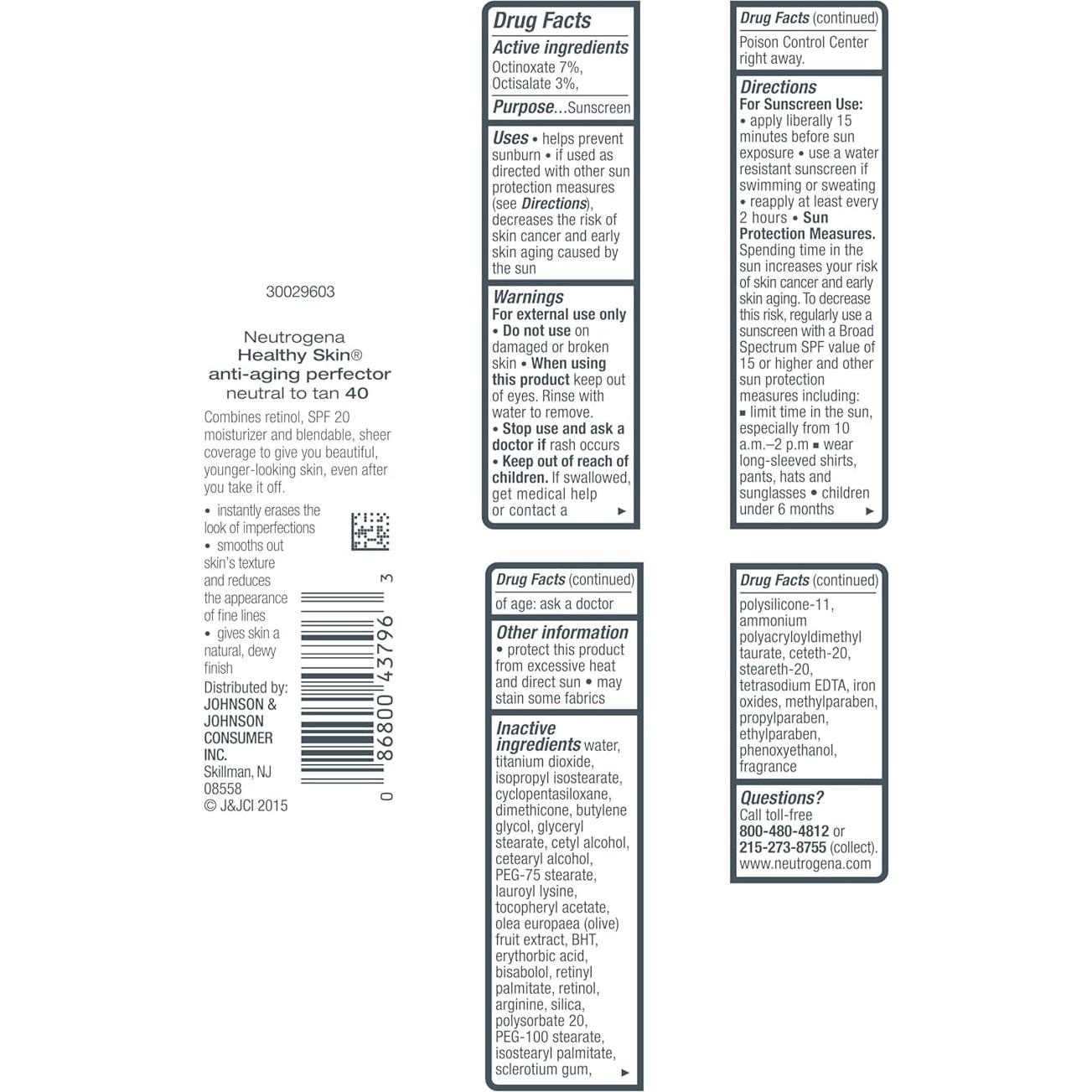 Hidratante Facial Tinte Neutrogena SPF 20 Antienvejecimiento
