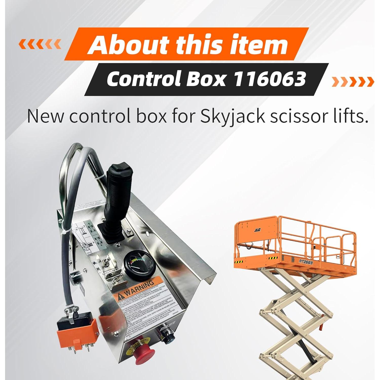 Caja de Control Elevador Tijera SkyJack SJIII 116063 38x34x20cm