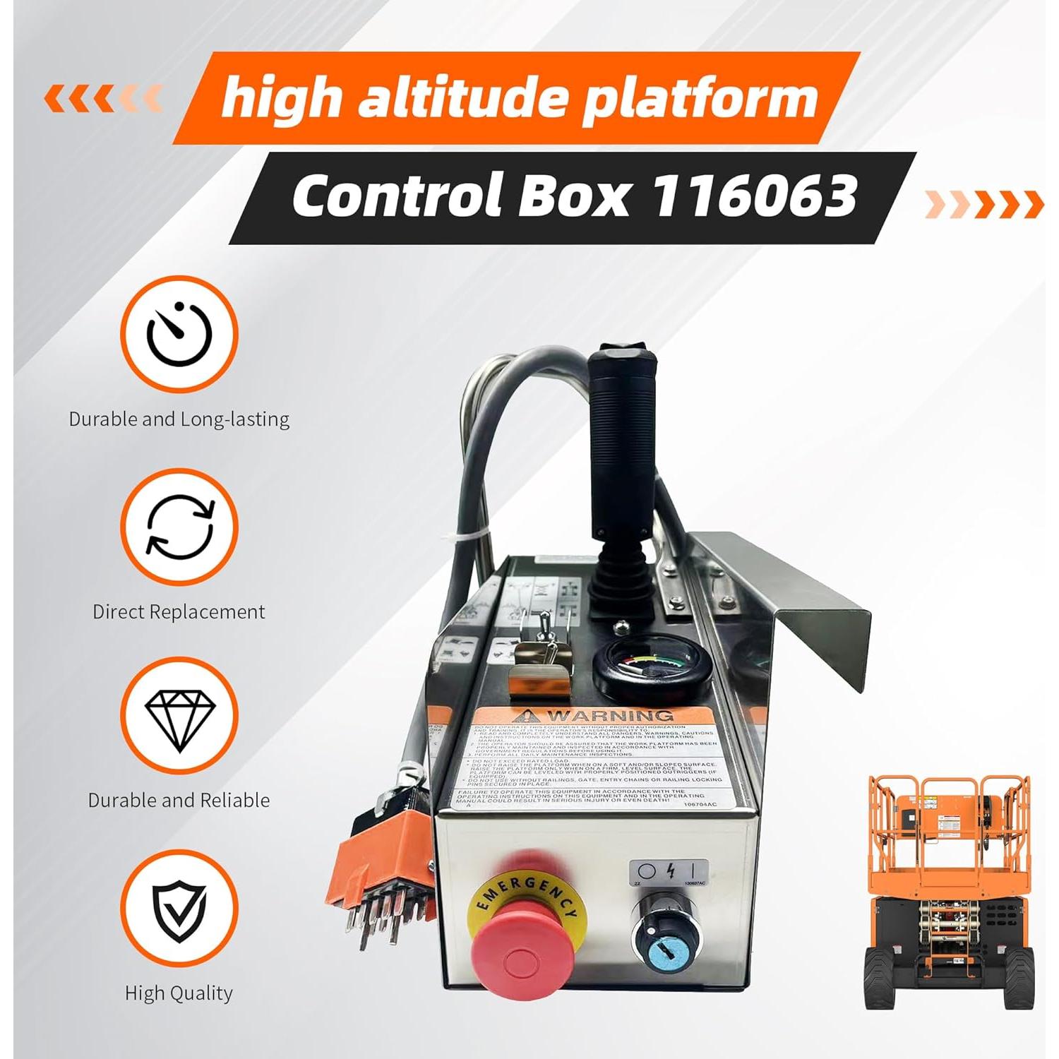 Caja de Control Elevador Tijera SkyJack SJIII 116063 38x34x20cm