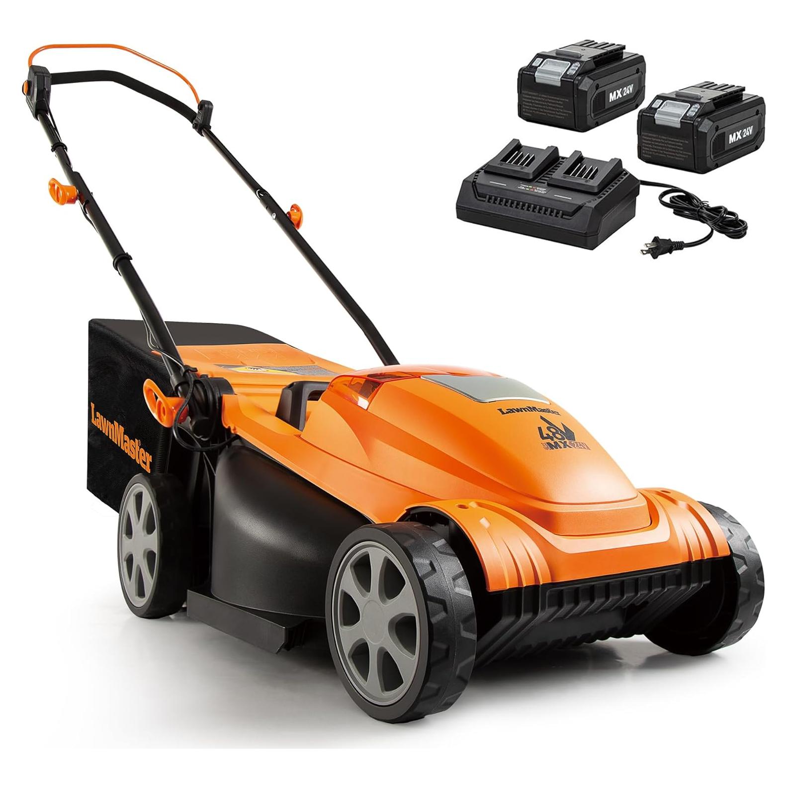 Cortadora de Césped Sin Cable LawnMaster 48V 15" con Batería