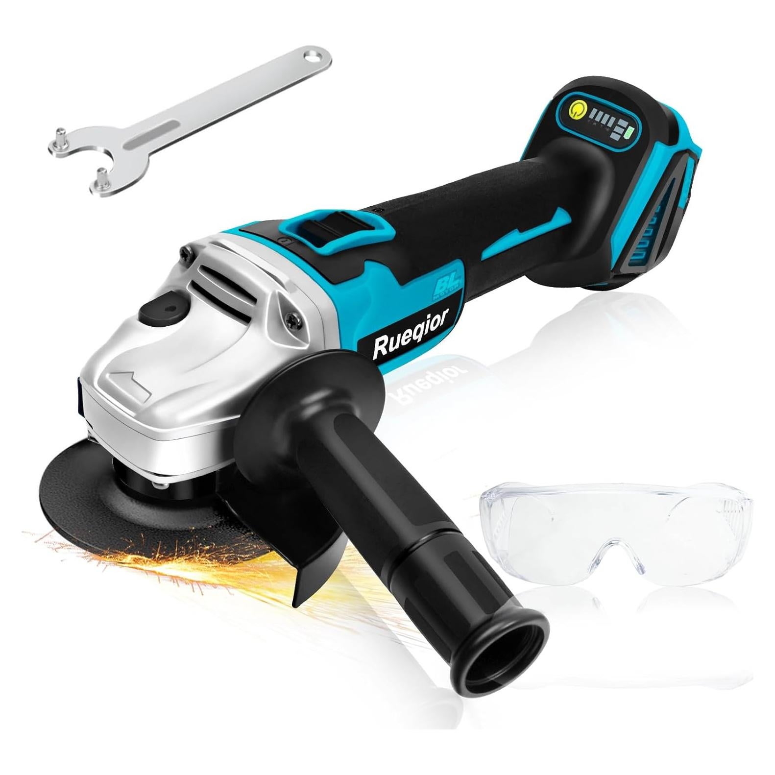 Amoladora Angular Inalámbrica Rueqior 18V 12000 RPM Sin Batería