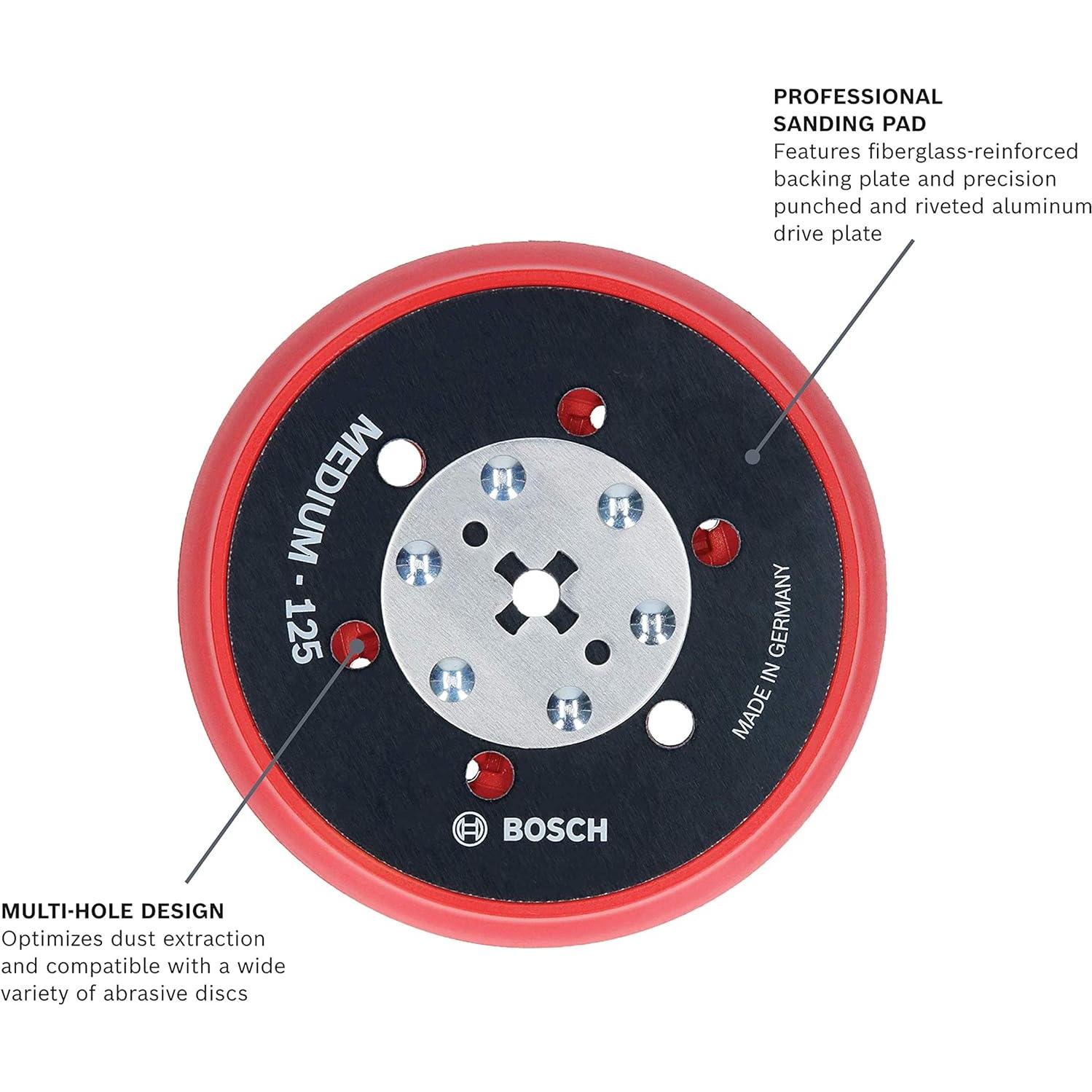 Almohadilla de Lijado Multi-Hoyo Bosch RSM5045 5" Profesional