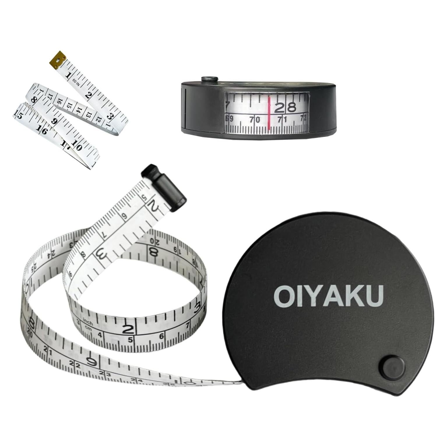 Cinta Métrica Retráctil Oiyaku 150cm Doble Escala Ergonómica